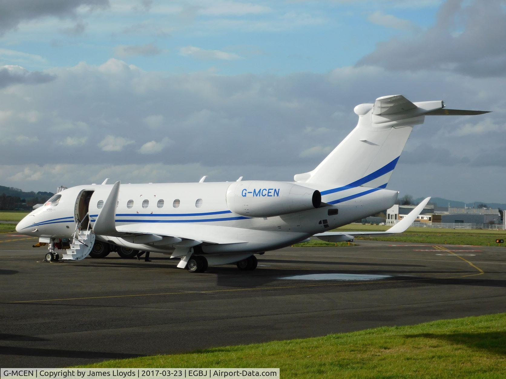 G-MCEN, 2021 Embraer EMB-550 Praetor 600 C/N 55020162, Parked up at Gloucestershire Airport