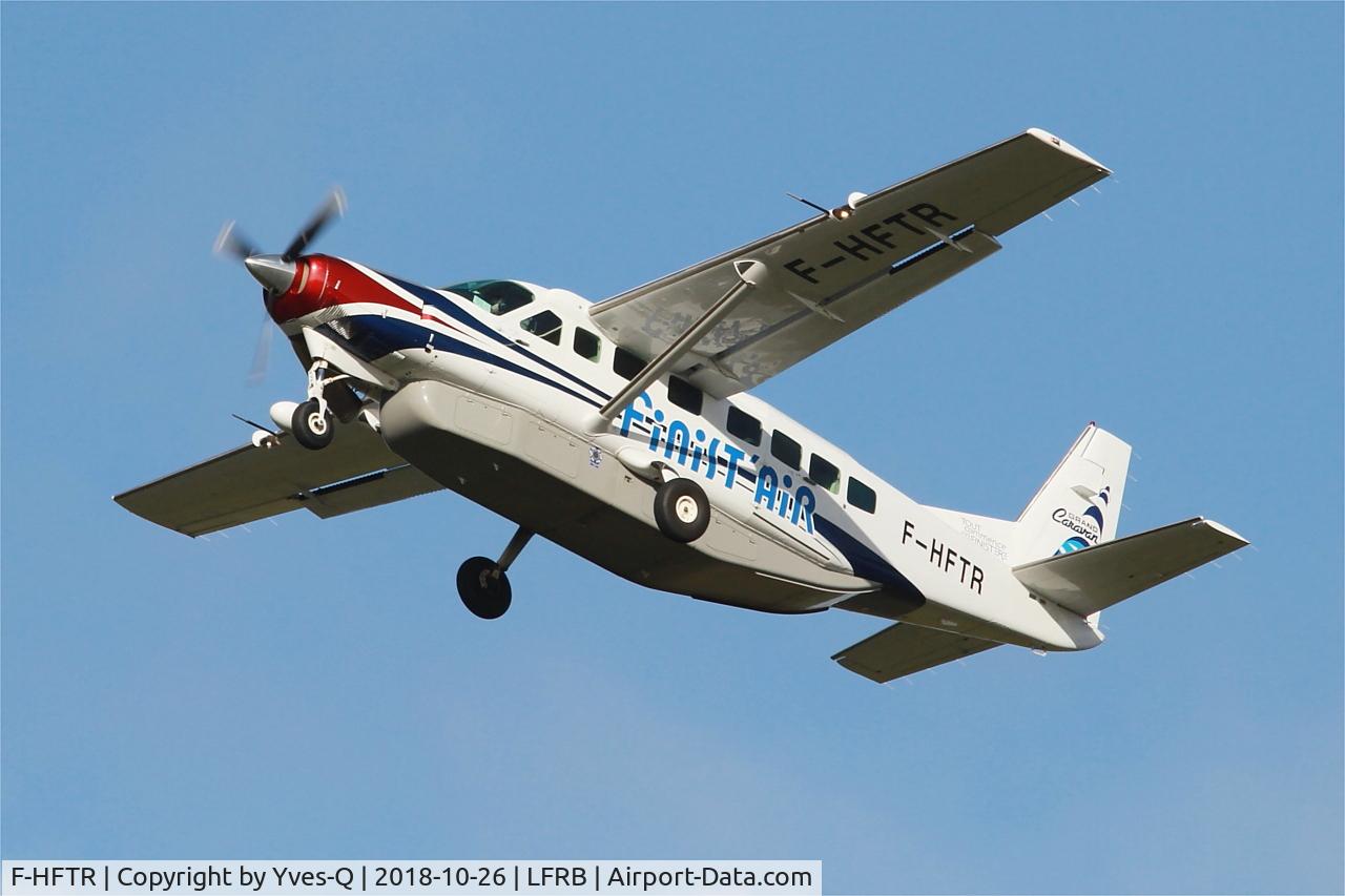 F-HFTR, 2008 Cessna 208B Grand Caravan C/N 208B-2041, Cessna 208B Grand Caravan, Take off rwy 25L, Brest-Bretagne Airport (LFRB-BES)
