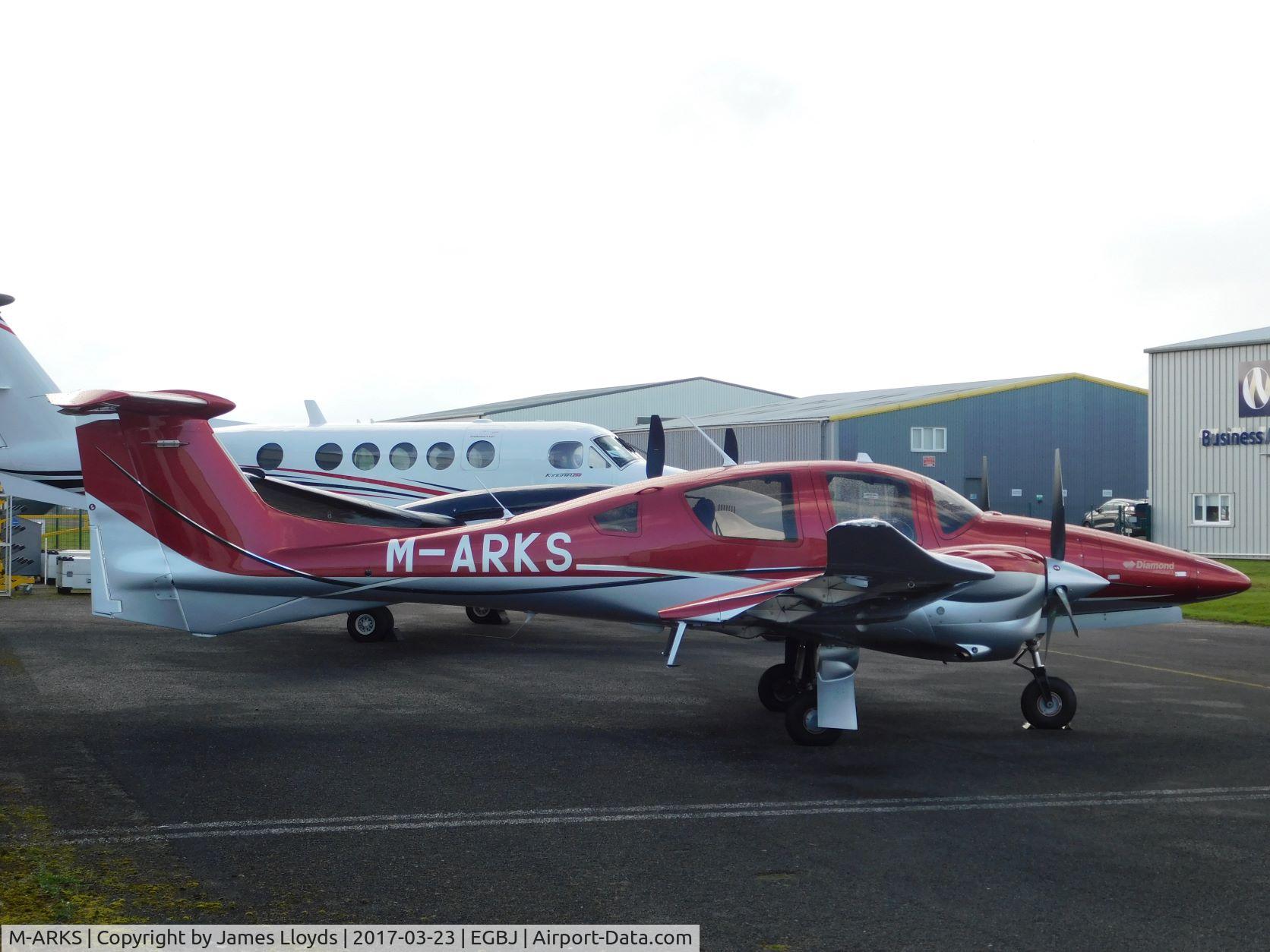 M-ARKS, Diamond DA 62 C/N 62.173, Parked up at Gloucestershire Airport.