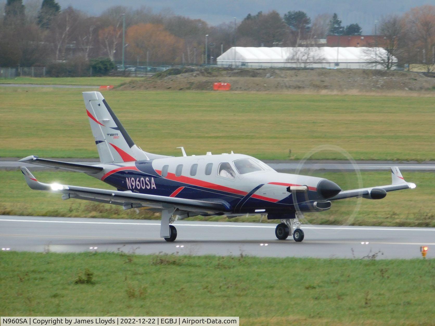 N960SA, 2022 Daher TBM-700 C/N 1451, At Gloucestershire Airport