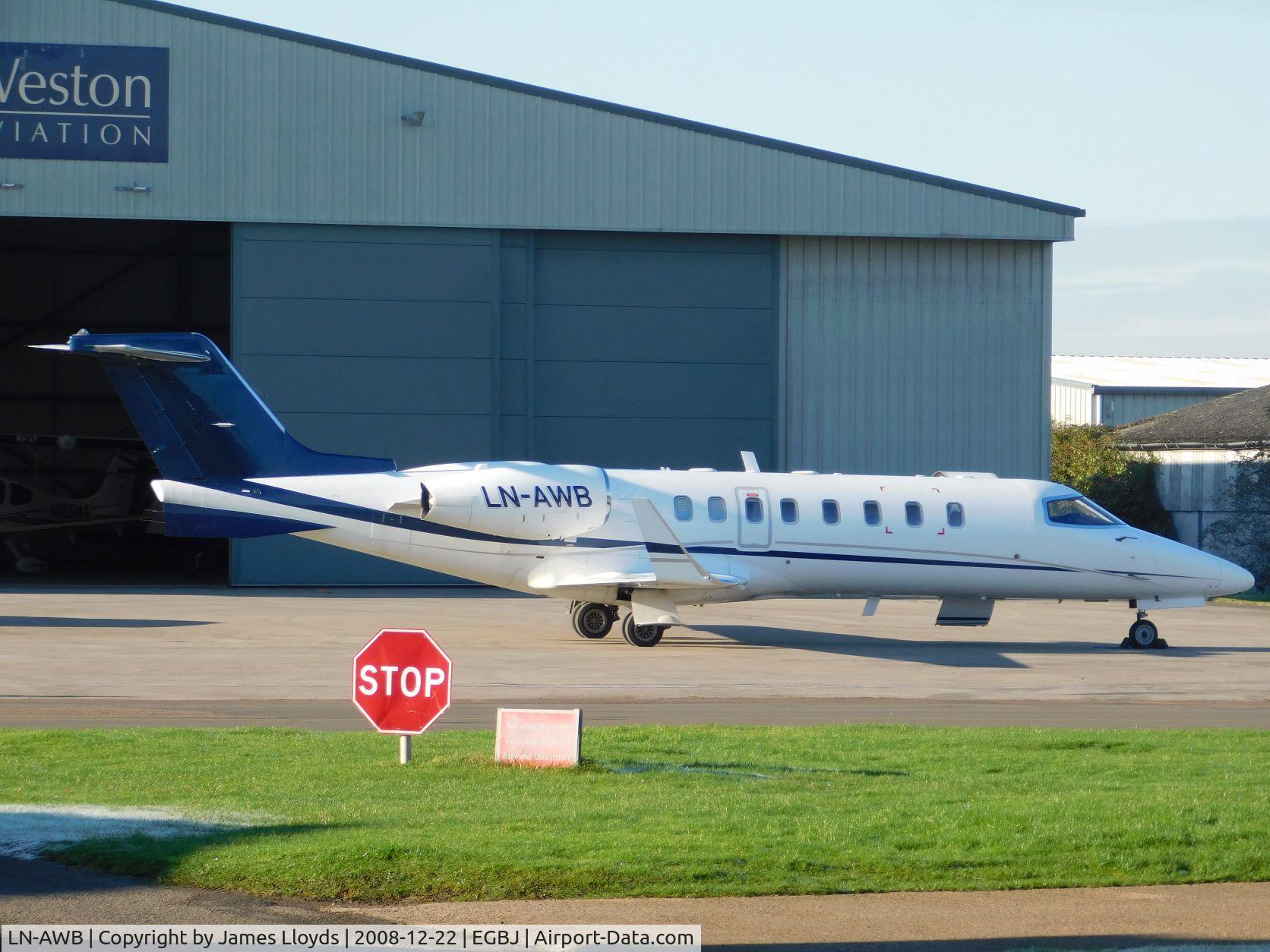 LN-AWB, 2002 Learjet 45 C/N 45-219, At Gloucestershire Airport.