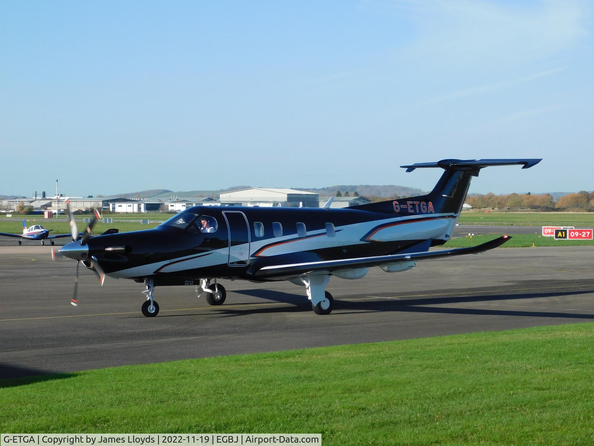 G-ETGA, 2022 Pilatus PC-12/47E C/N 2212, At Gloucestershire Airport