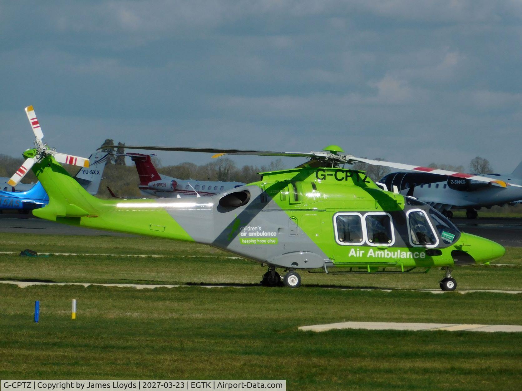 G-CPTZ, 2017 Leonardo AW-169 C/N 69043, At Oxford Airport