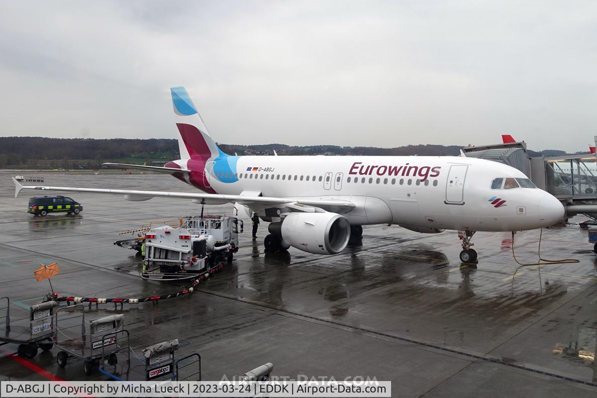 D-ABGJ, 2008 Airbus A319-112 C/N 3415, At Cologne/Bonn