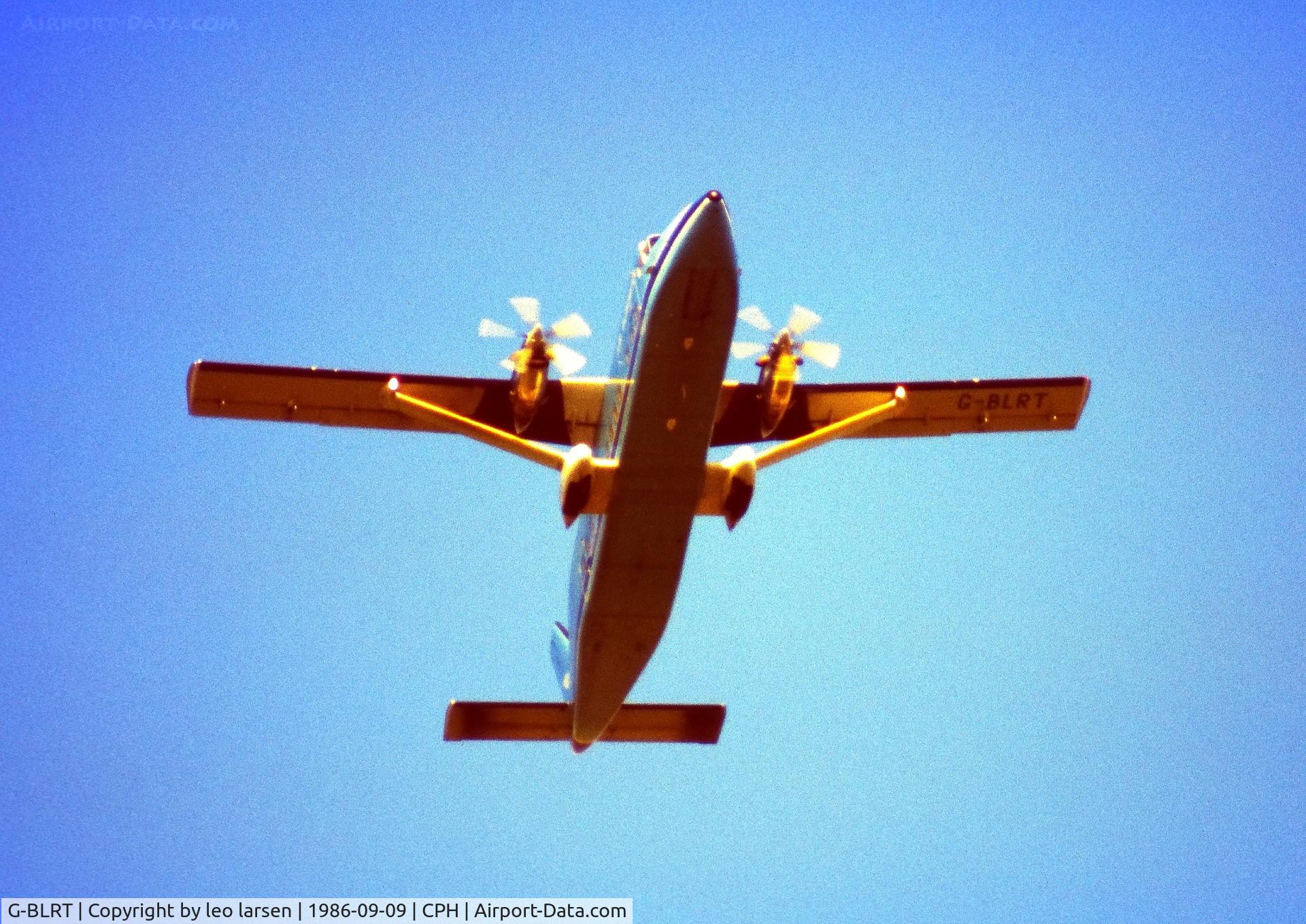 G-BLRT, 1984 Short 360-100 C/N SH.3661, Copenhagen 9.9.1986