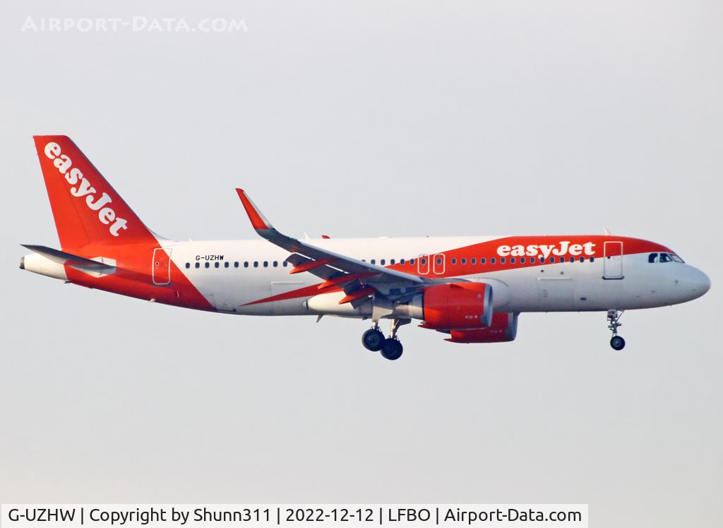 G-UZHW, 2019 Airbus A320-251N C/N 8759, Landing rwy 32L