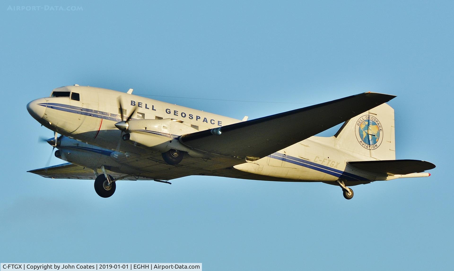 C-FTGX, 1944 Douglas Basler BT67 (DC-3TP) C/N 25769, Departing off 26