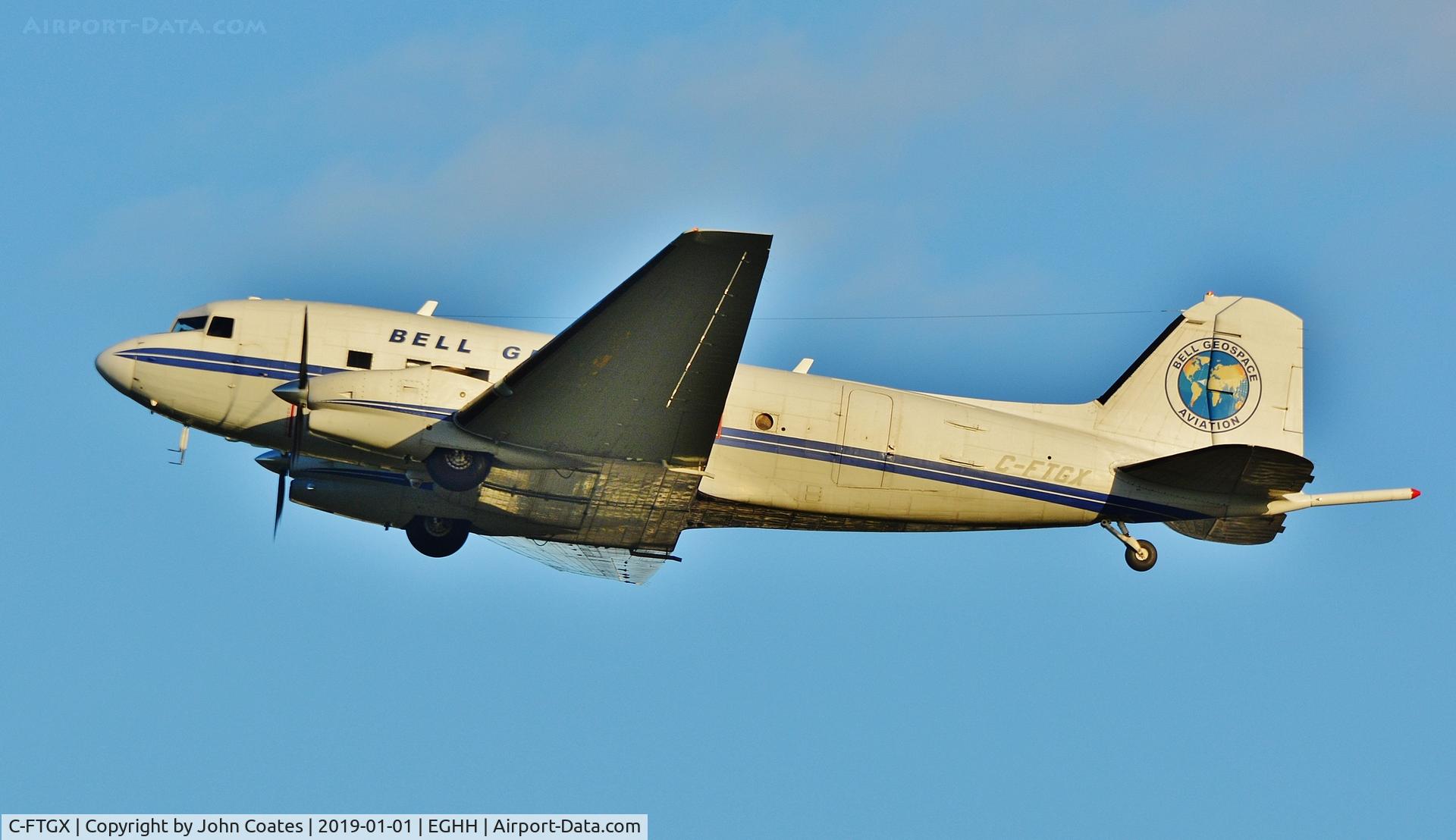 C-FTGX, 1944 Douglas Basler BT67 (DC-3TP) C/N 25769, Climbing from 26