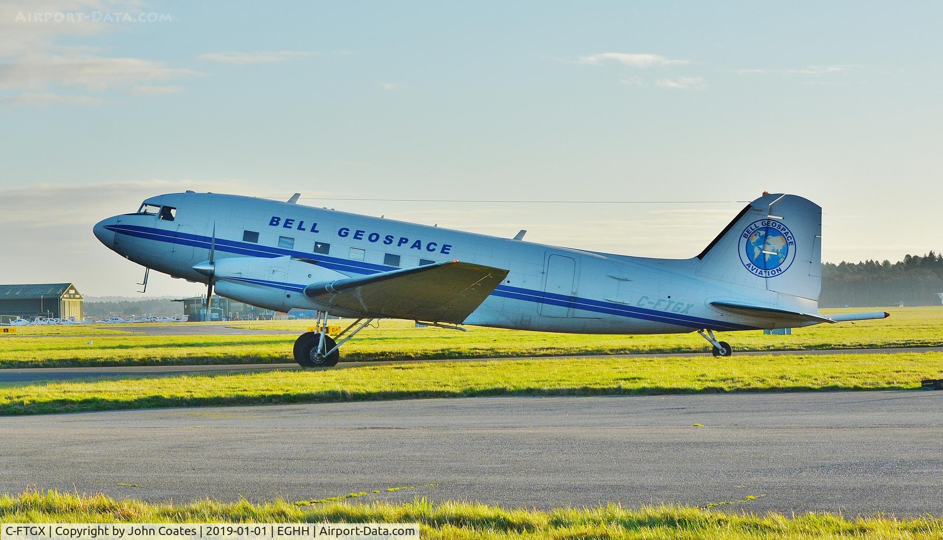 C-FTGX, 1944 Douglas Basler BT67 (DC-3TP) C/N 25769, Taxiing on arrival