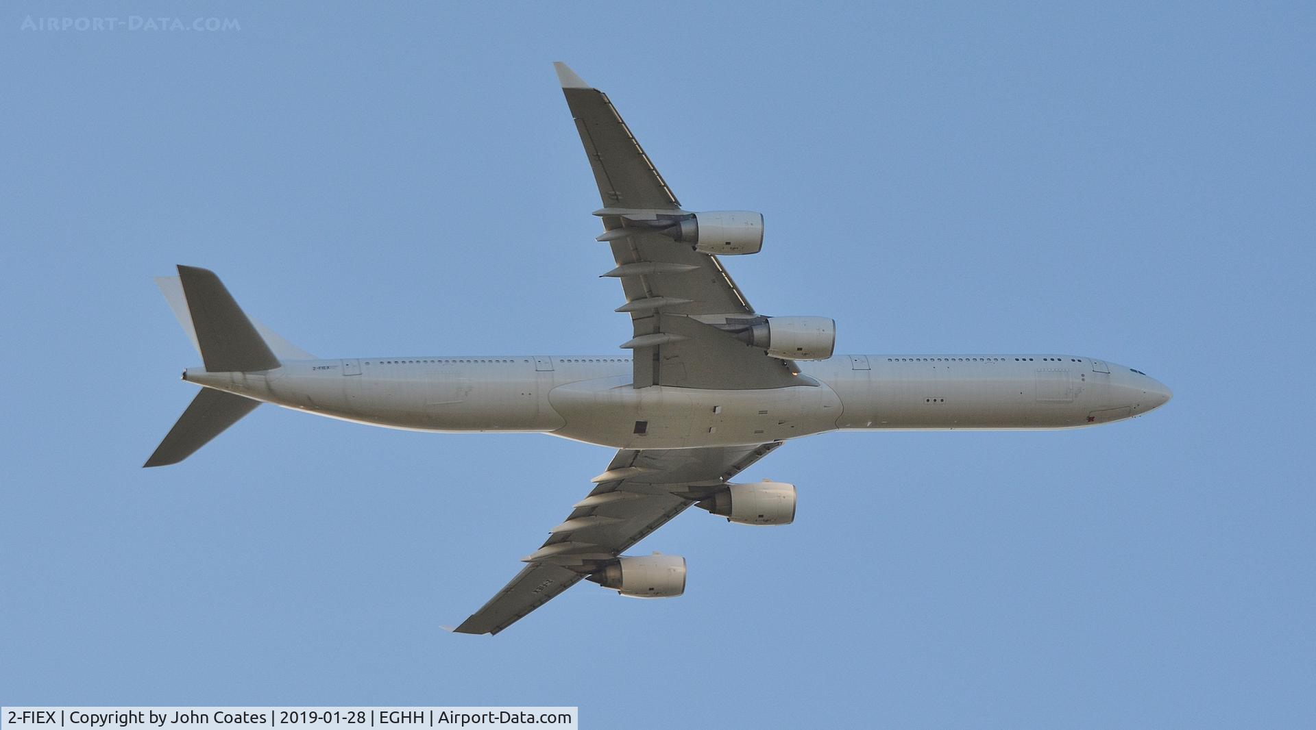2-FIEX, 2008 Airbus A340-642X C/N 933, Departing