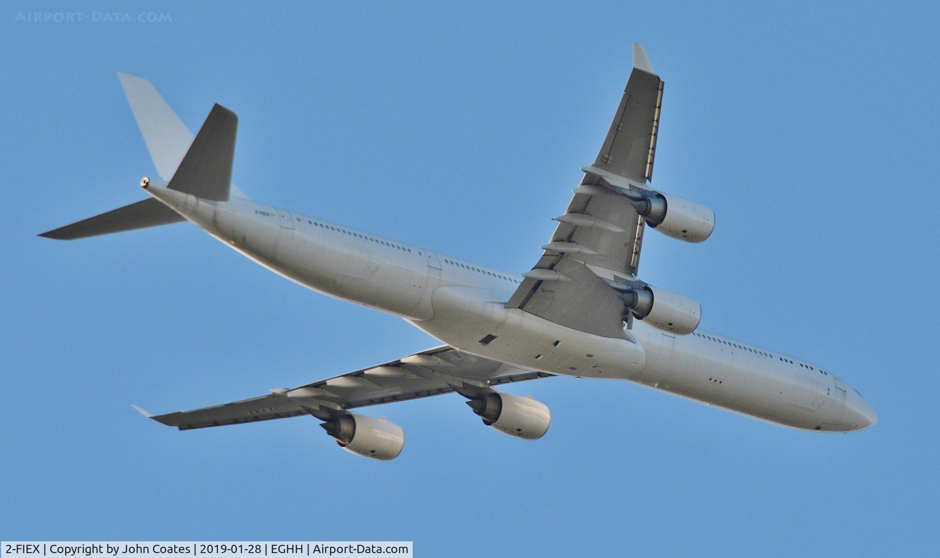 2-FIEX, 2008 Airbus A340-642X C/N 933, Departing