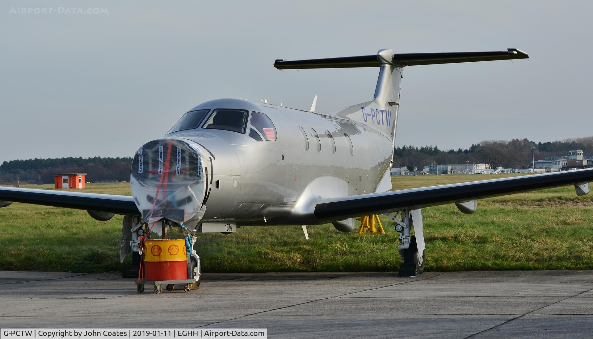 G-PCTW, 2016 Pilatus PC-12/47E C/N 1674, At BAS