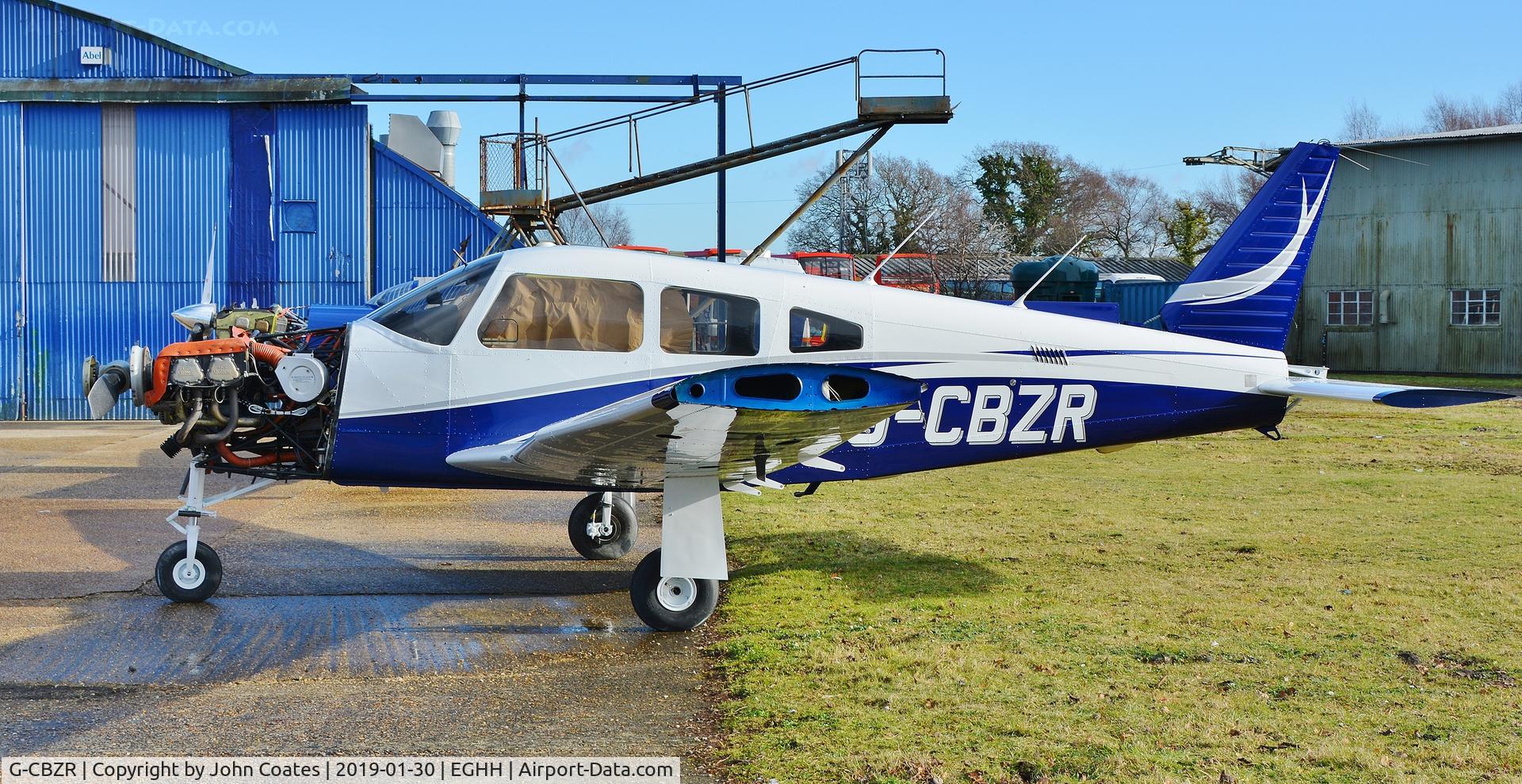 G-CBZR, 1989 Piper PA-28R-201 Cherokee Arrow III C/N 2837029, At the paintshop