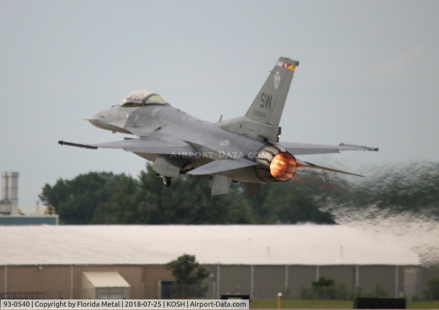 93-0540, 1993 Lockheed F-16C Fighting Falcon C/N CC-175, USAF F-16C zx