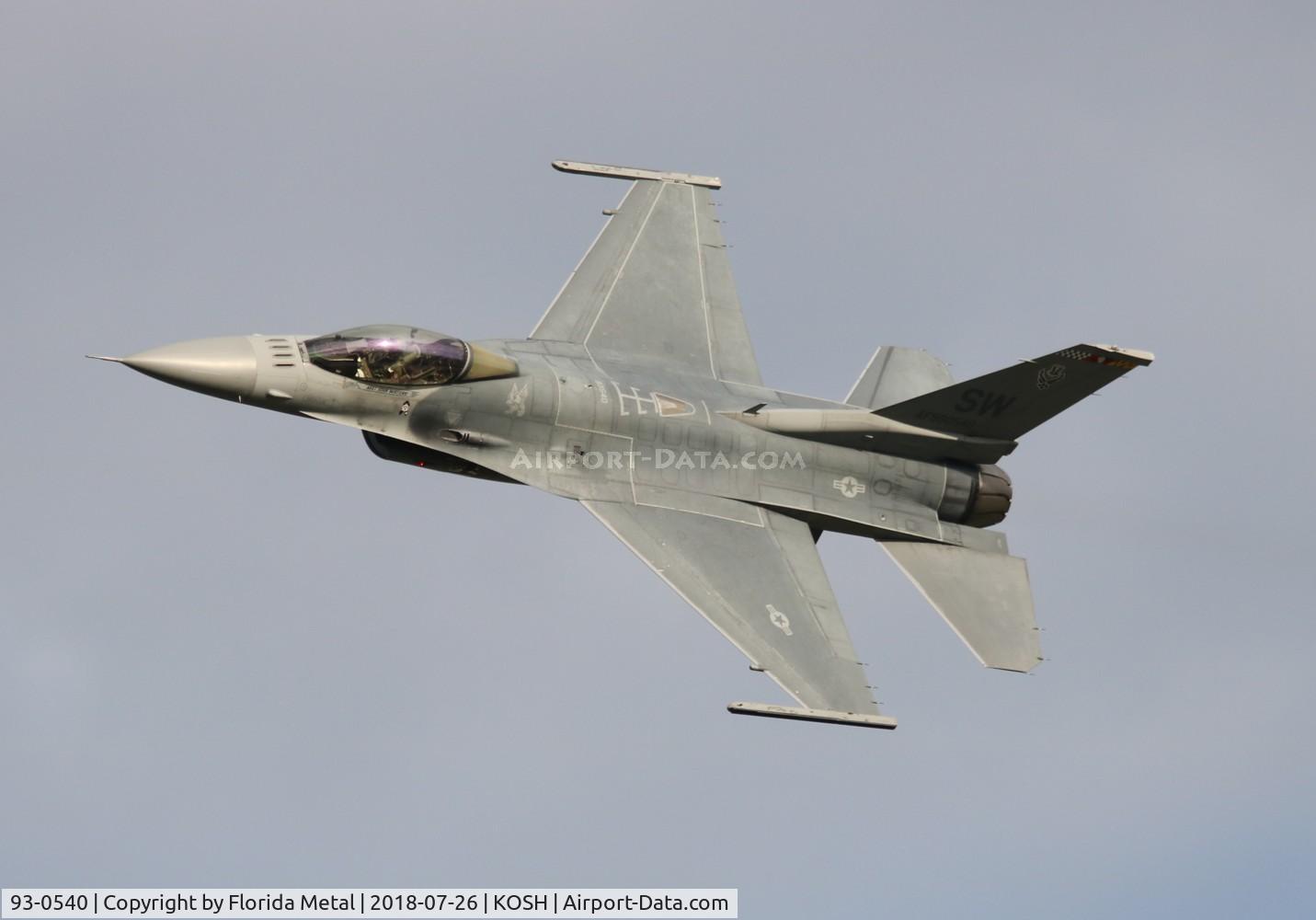 93-0540, 1993 Lockheed F-16C Fighting Falcon C/N CC-175, USAF F-16C zx