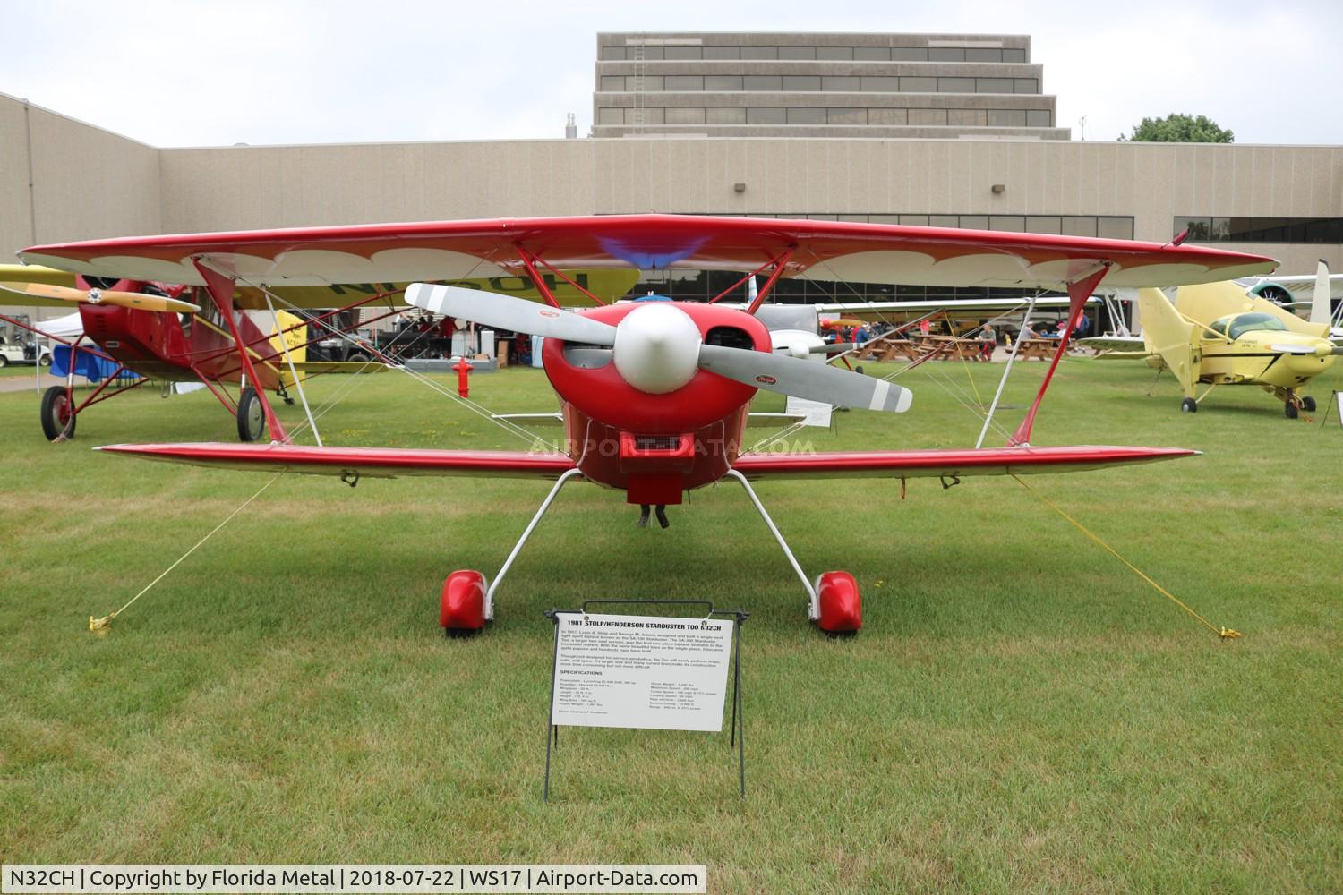 N32CH, 1981 Stolp SA-300 Starduster Too C/N 1961, Stolp SA-300 zx