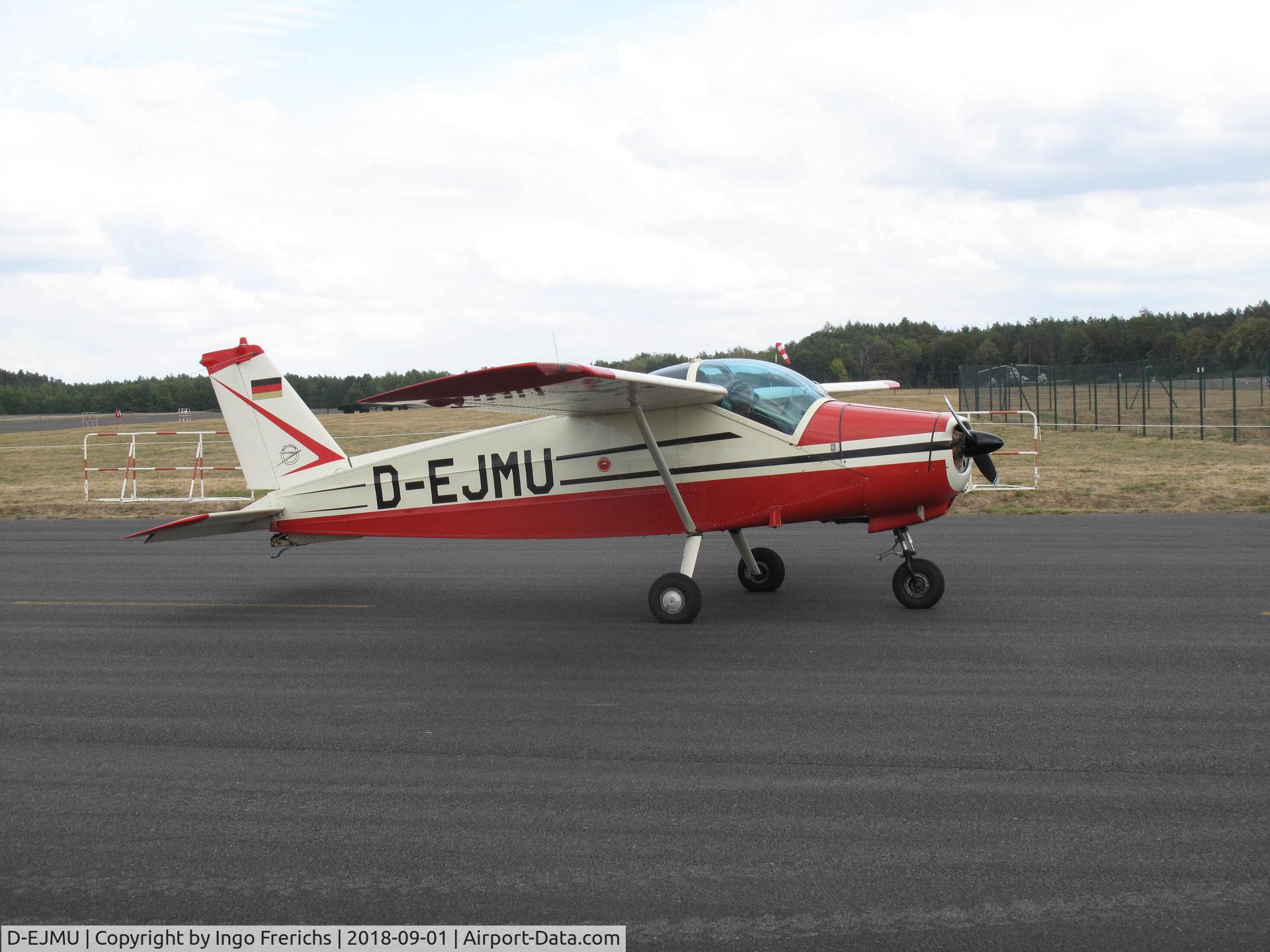 D-EJMU, 1965 Bolkow Bo-208C Junior C/N 585, Bolkow Bo-208C D-EJMU at former Berlin-Gatow airfield 
(RAF Gatow) during the 2018 Open Day.