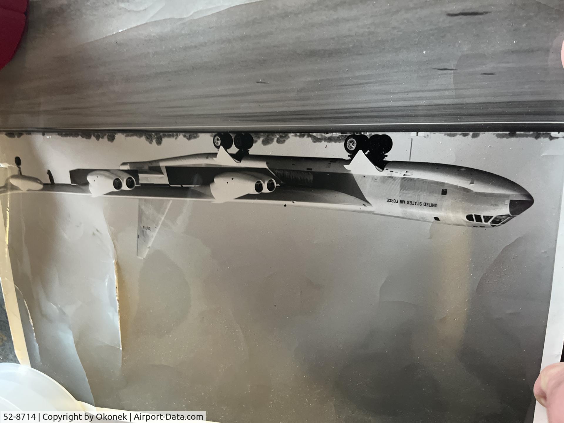 52-8714, 1952 Boeing RB-52B Stratofortress C/N 16842, Photo found in an estate clean out near Travis AFB California. Unknown original photographer or location.