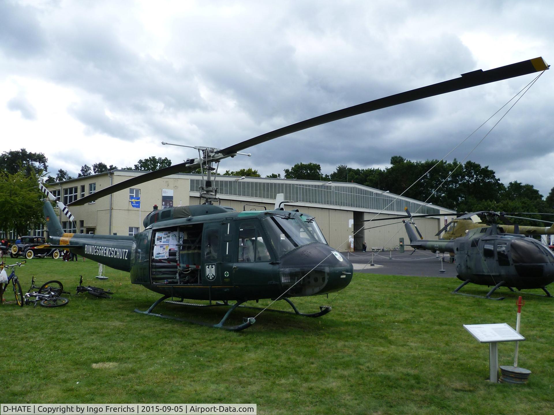 D-HATE, 1970 Bell (Dornier) UH-1D Iroquois (205) C/N 8063, At the MHM Berlin-Gatow 2015 Open Day.