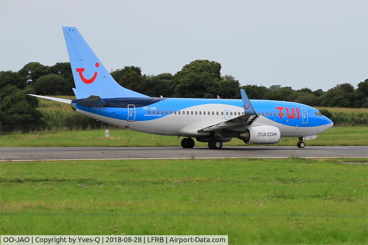 OO-JAO, 2008 Boeing 737-7K5 C/N 35141, Boeing 737-7K5, Taxiing rwy 25L, Brest-Bretagne airport (LFRB-BES)