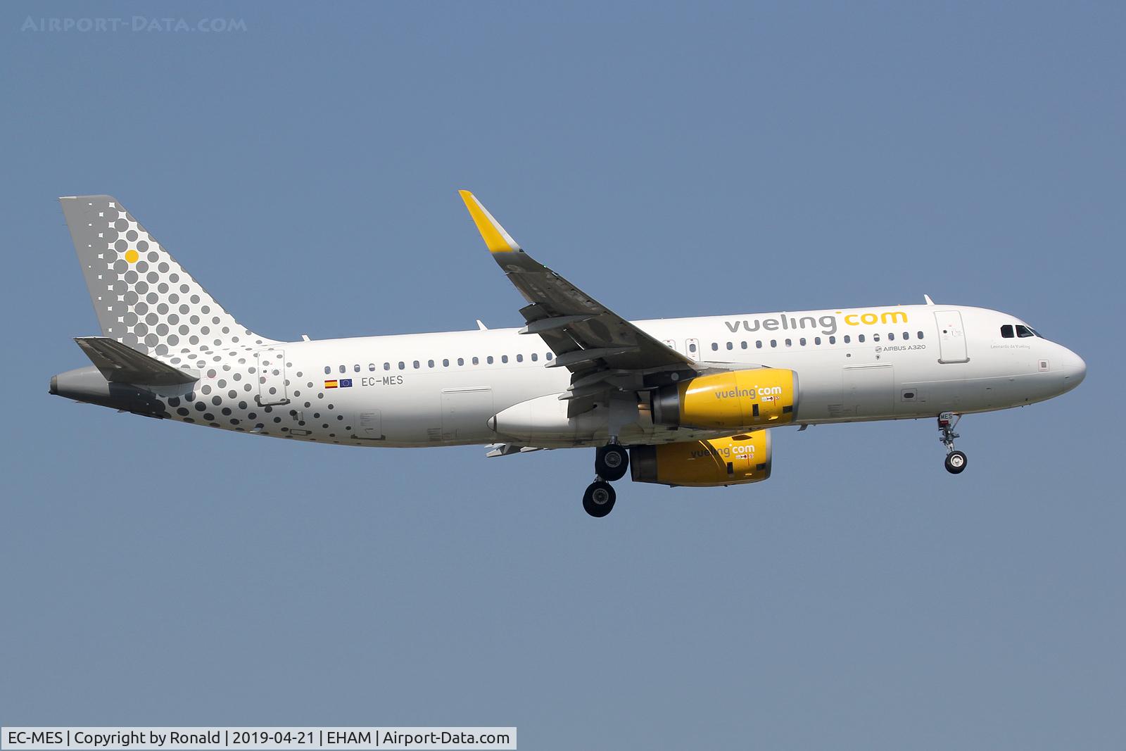 EC-MES, 2015 Airbus A320-232 C/N 6518, at spl