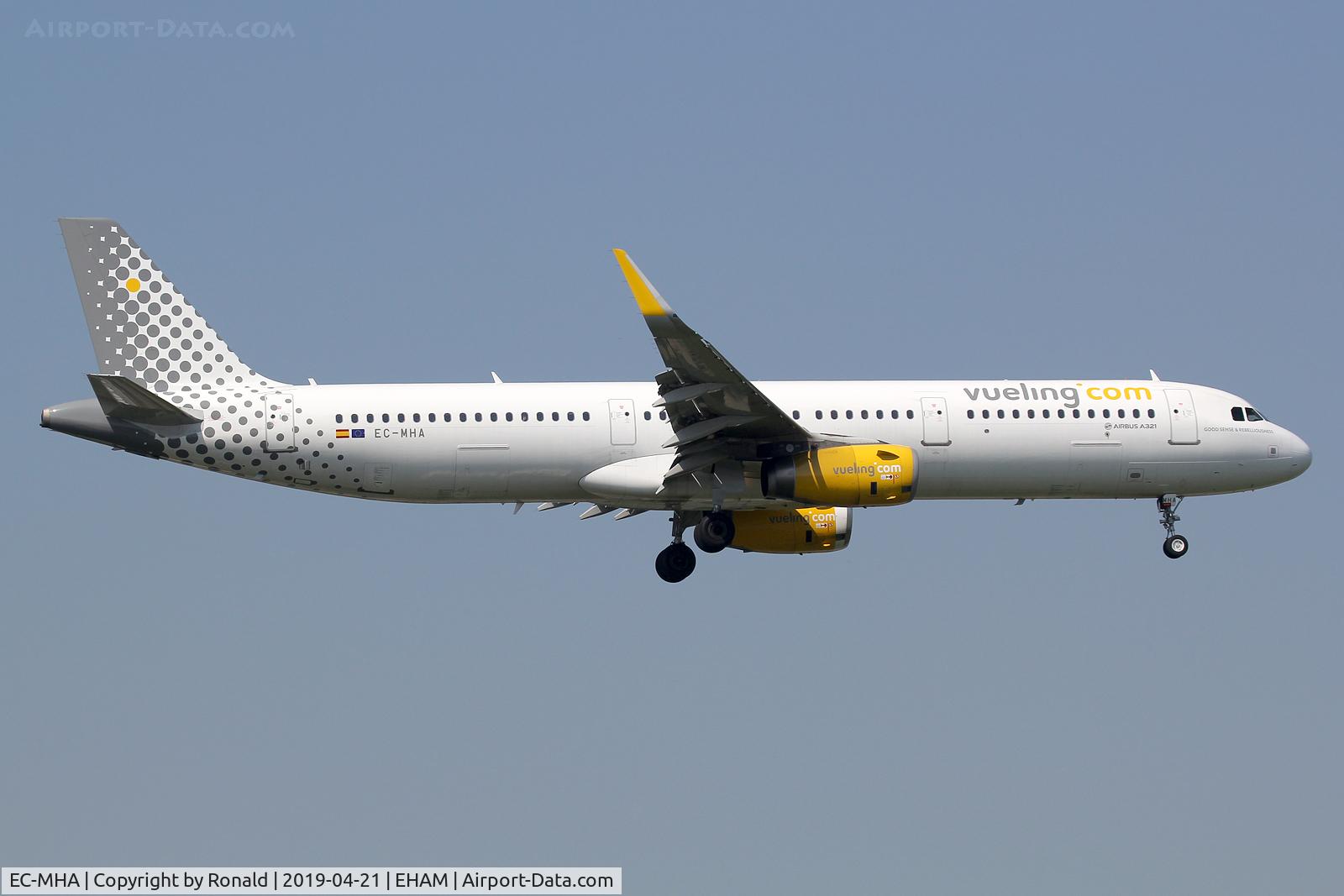EC-MHA, 2015 Airbus A321-231 C/N 6684, at spl
