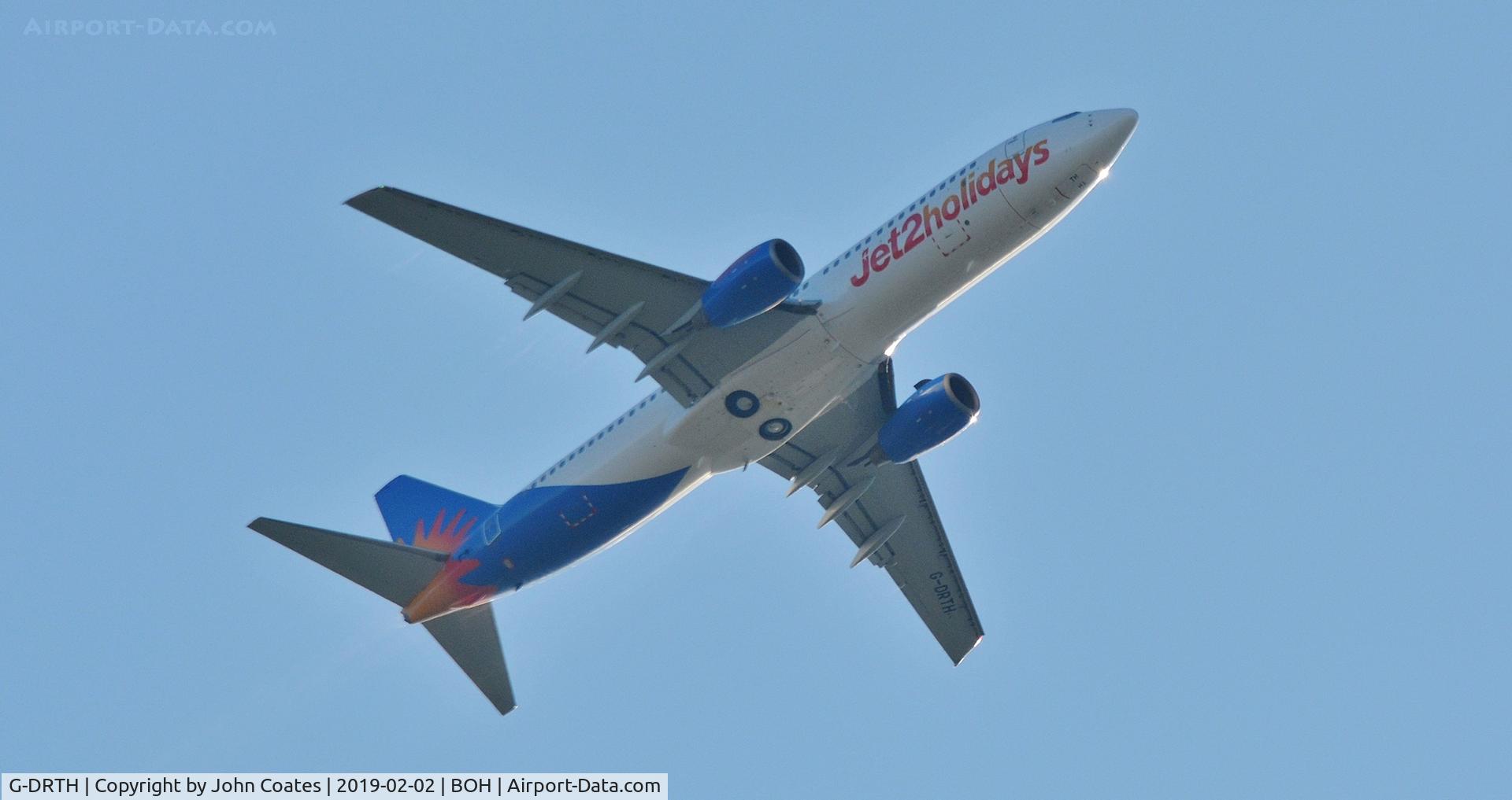 G-DRTH, 2006 Boeing 737-8BK C/N 33828, Departing after paint to Jet 2 livery