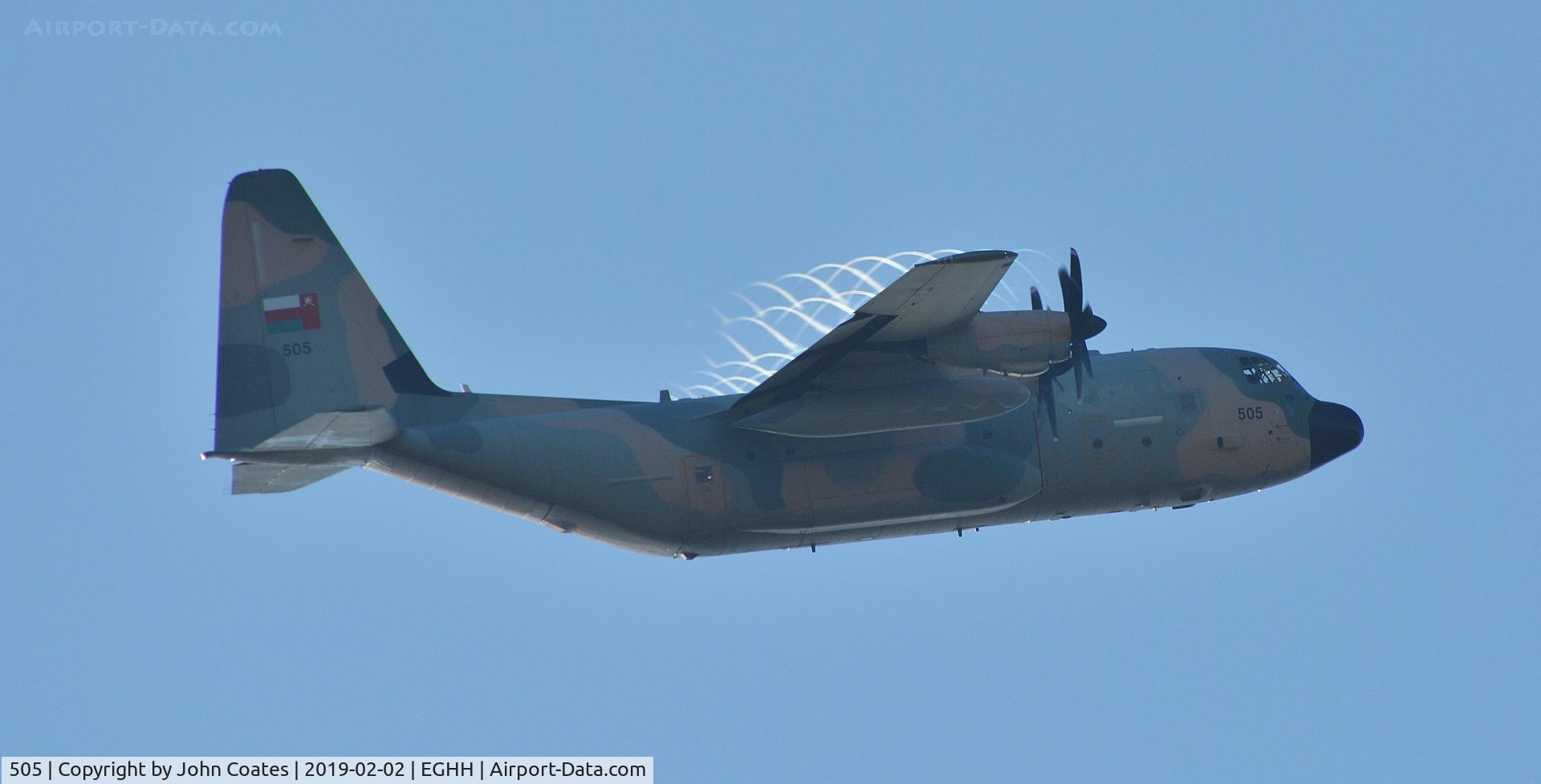505, 2013 Lockheed Martin C-130J C/N 382-5739, Departs in bad weather