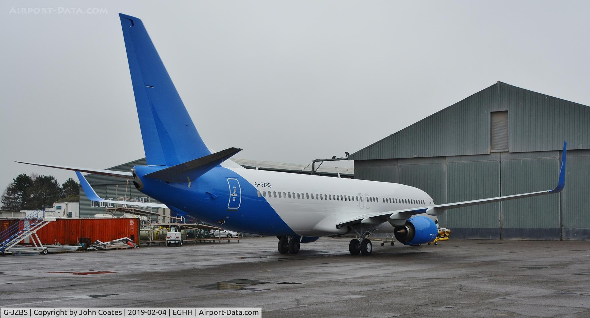G-JZBS, 2019 Boeing 737-800 C/N 64442, At the paintshop
