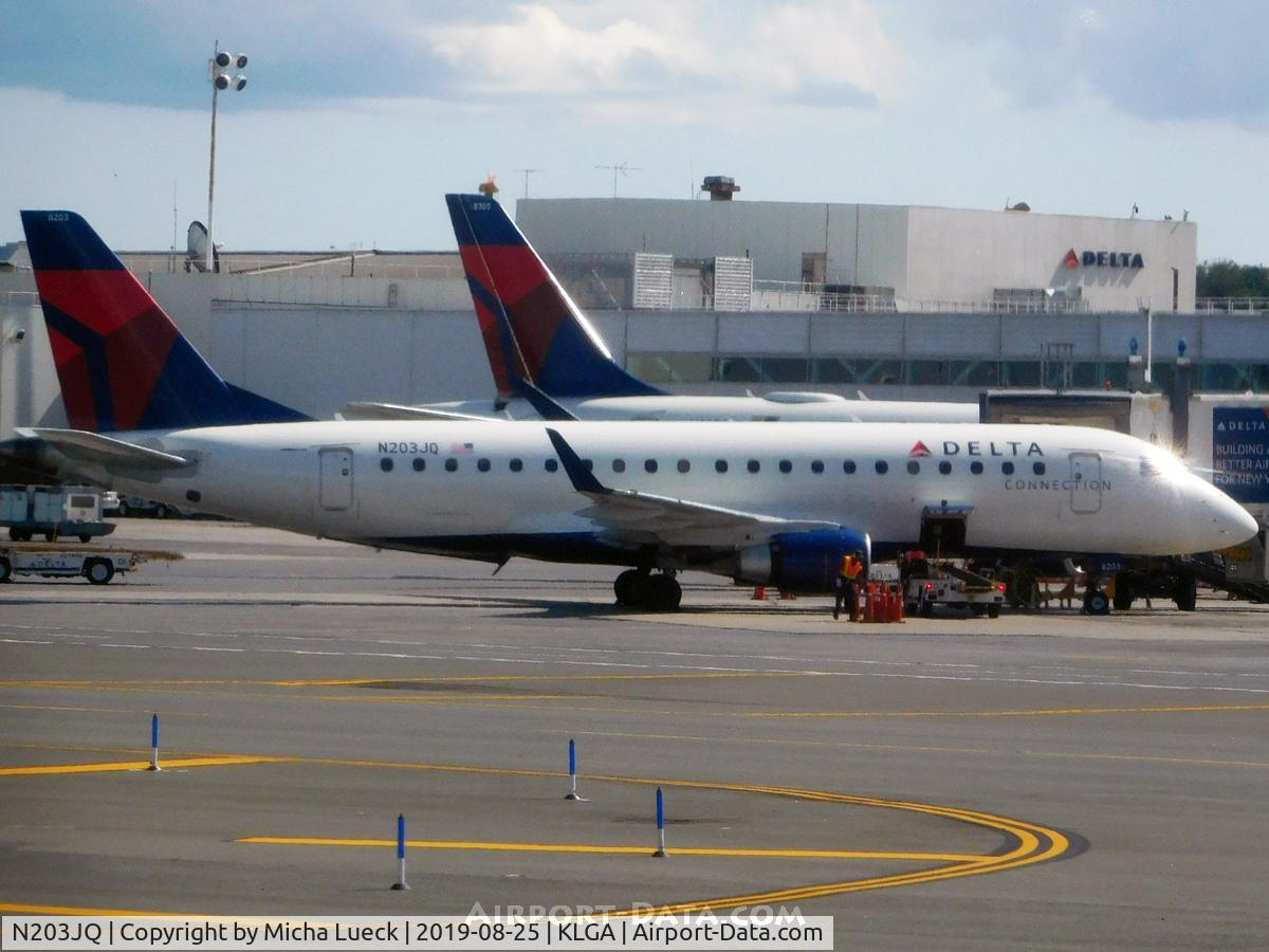 N203JQ, 2008 Embraer 175LR (ERJ-170-200LR) C/N 17000242, At La Guardia