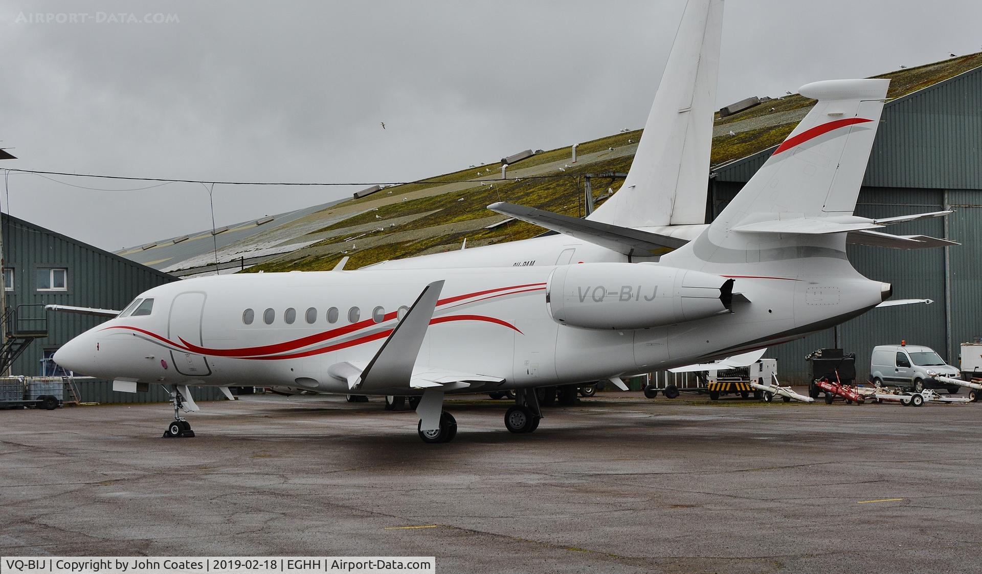VQ-BIJ, 2010 Dassault Falcon 2000LX C/N 214, At Thurston Avn.