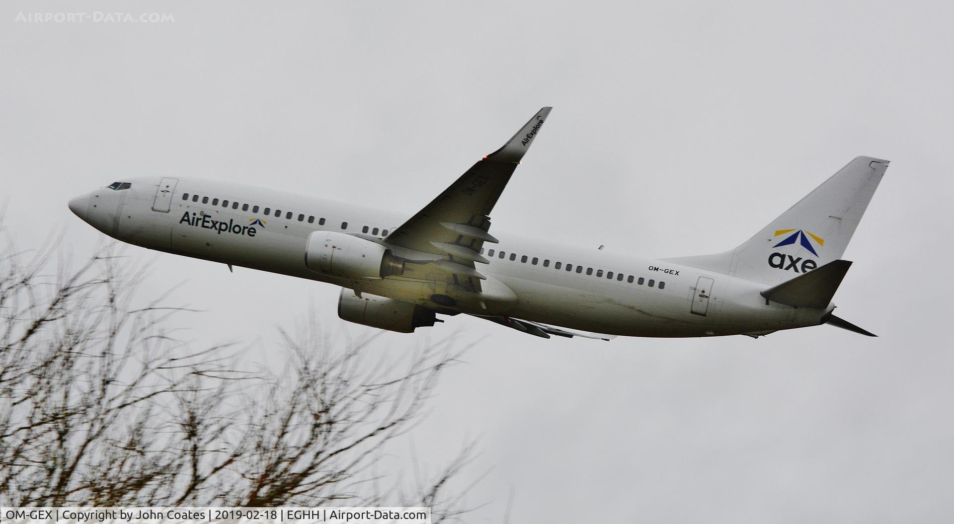 OM-GEX, 1999 Boeing 737-8AS C/N 29919, Departing off 26