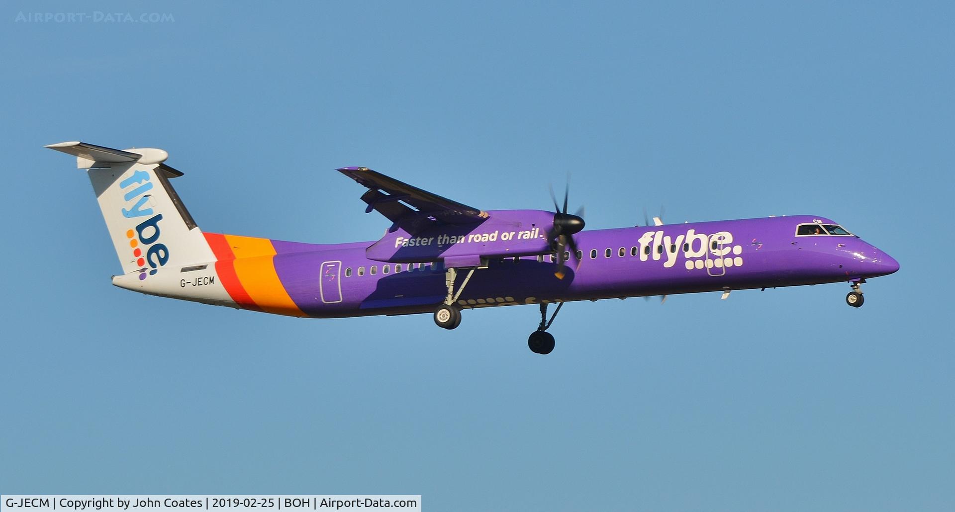 G-JECM, 2005 De Havilland Canada DHC-8-402Q Dash 8 C/N 4118, Diversion inbound