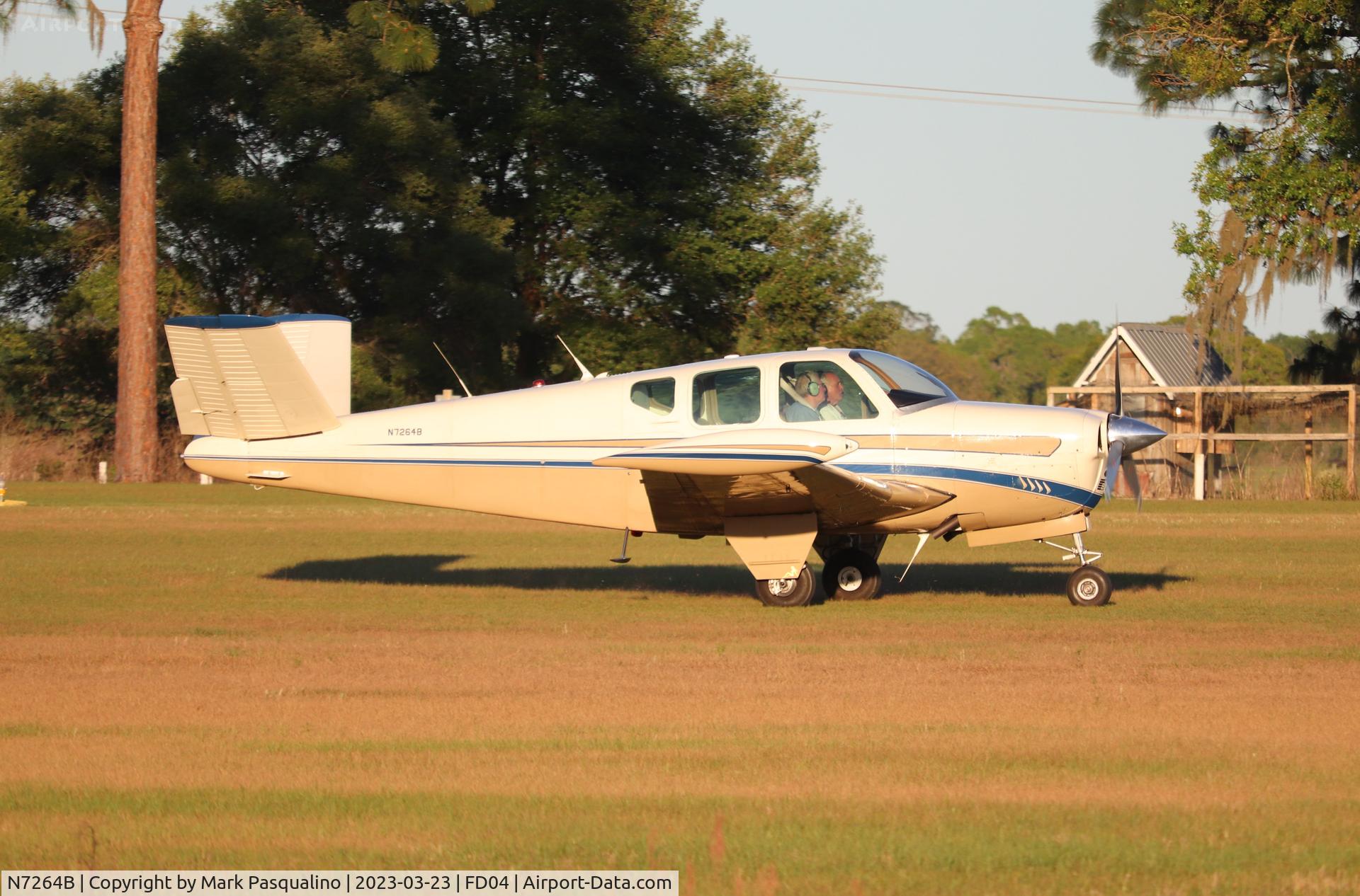 N7264B, 1958 Beech J35 Bonanza C/N D-5613, Beech J35