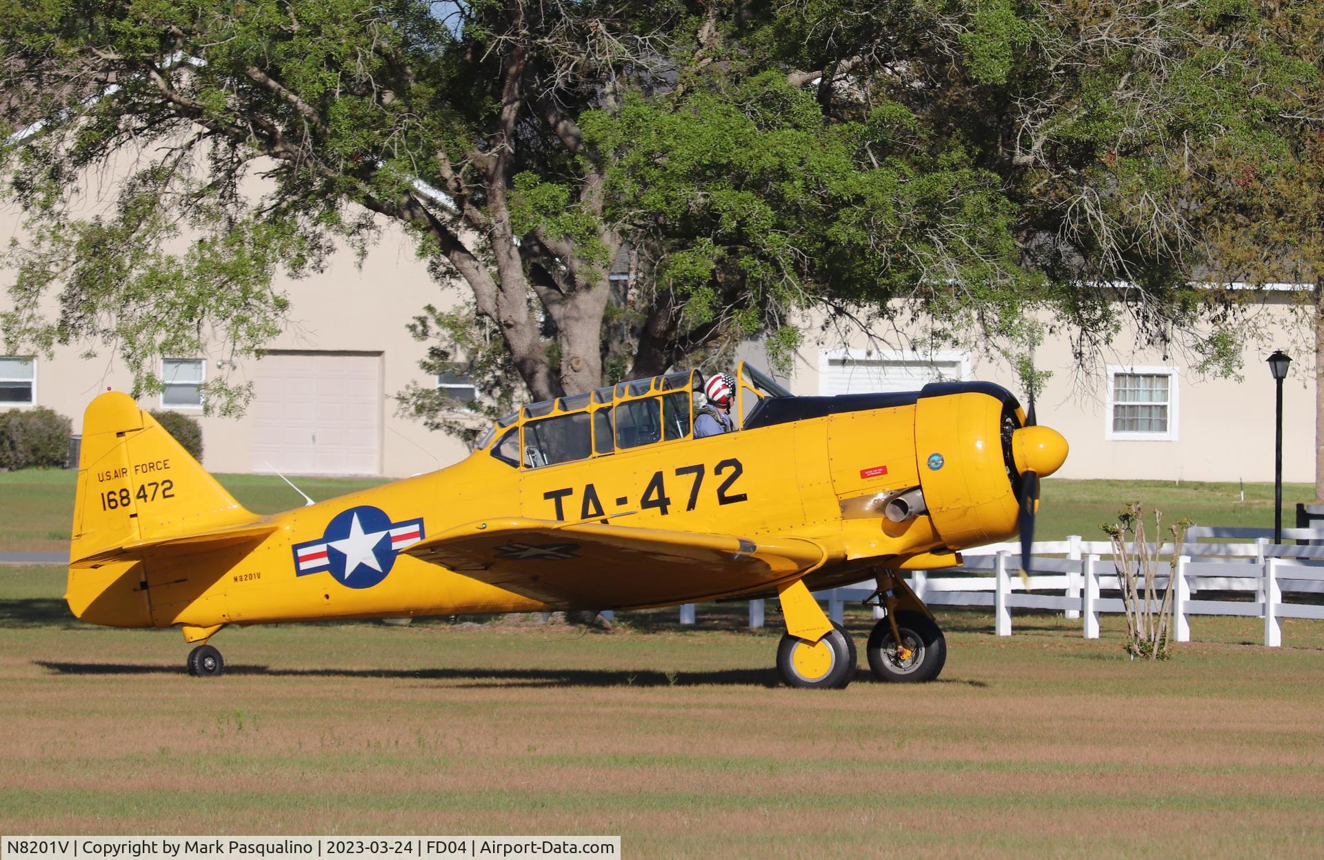 N8201V, North American T-6G Texan C/N 168-472, North American T-6G