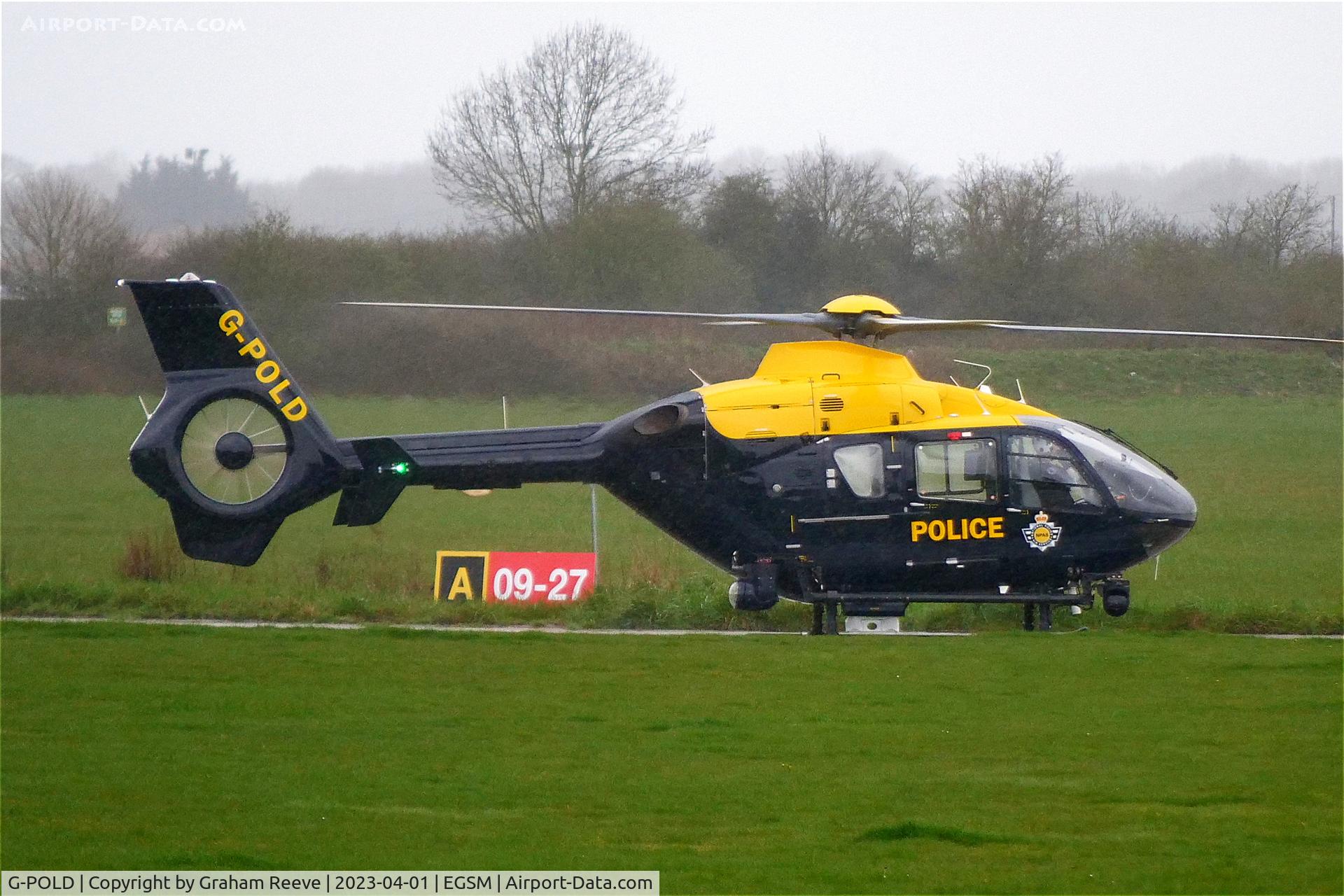 G-POLD, 2003 Eurocopter EC-135T-2 C/N 0300, About to depart from Beccles.