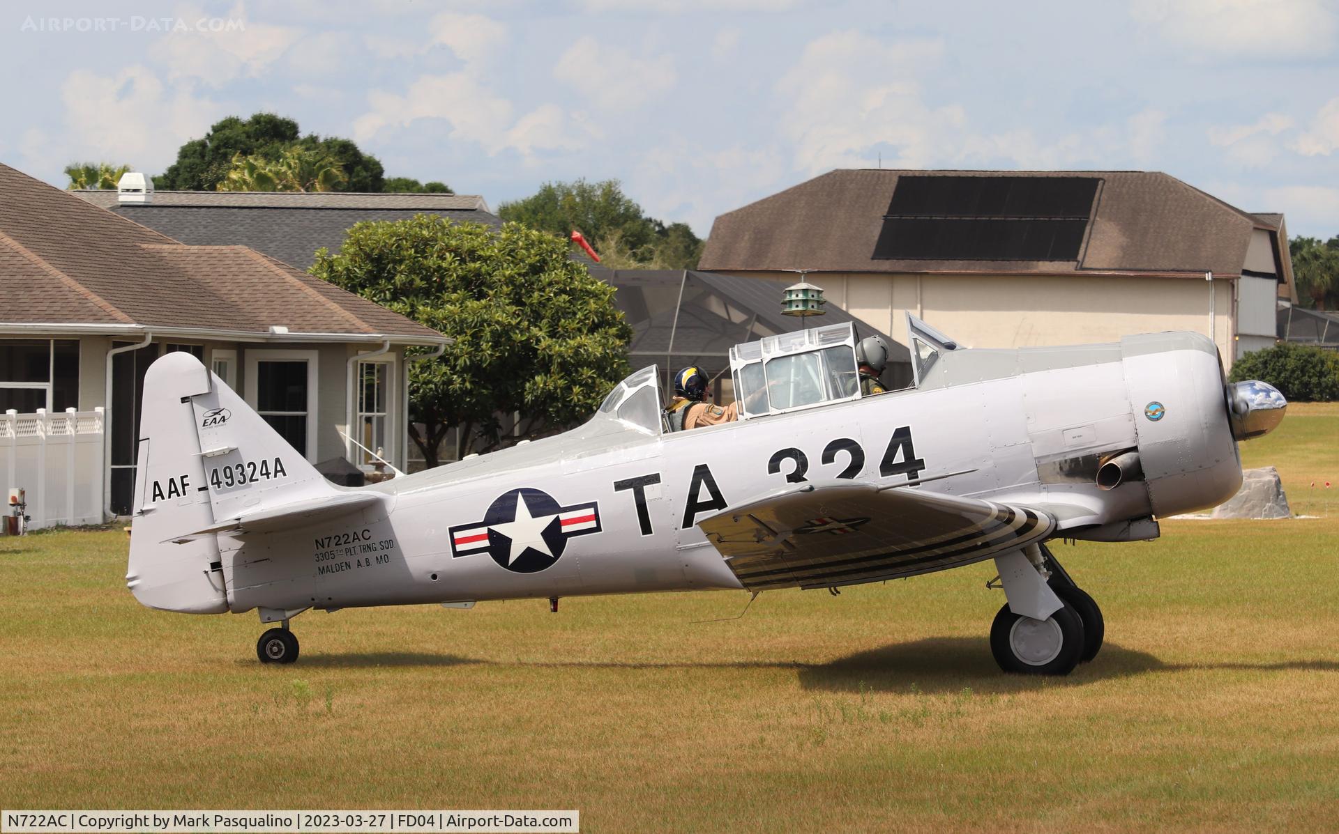 N722AC, North American AT-6G Texan C/N 168-346 (49-3242), North American AT-6G