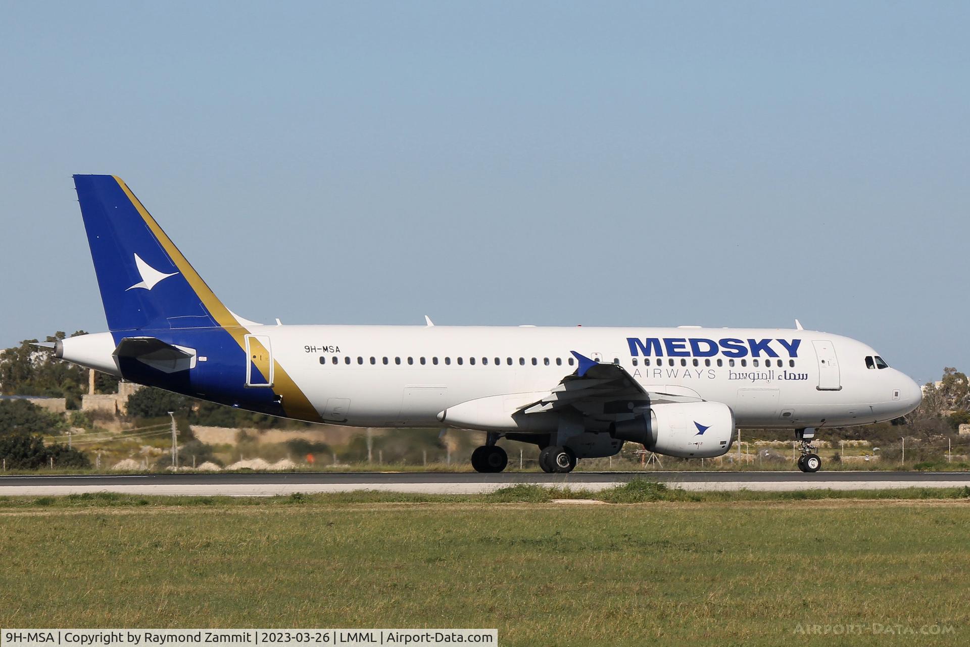9H-MSA, 2010 Airbus A320-214 C/N 4349, A320 9H-MSA MedSky Airways