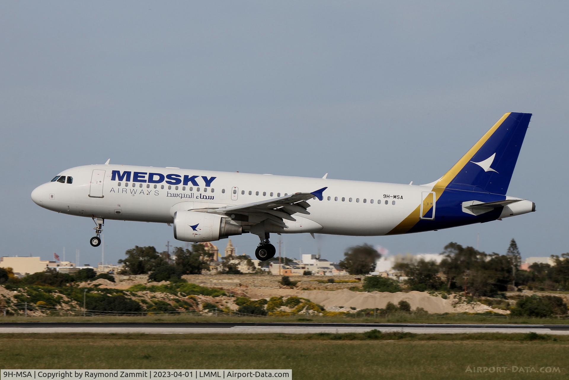 9H-MSA, 2010 Airbus A320-214 C/N 4349, A320 9H-MSA MedSky Airways