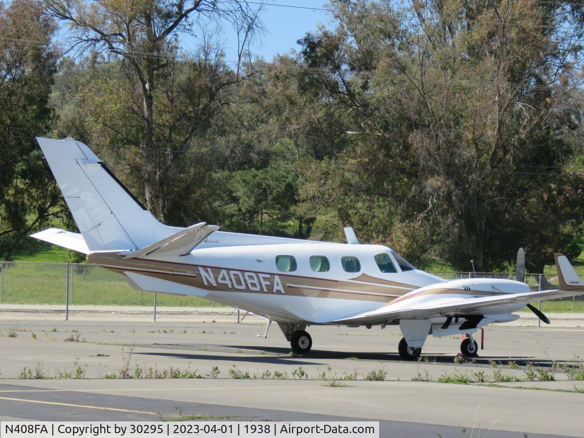 N408FA, 1977 Beech B-60 Duke Duke C/N P-434, Parked