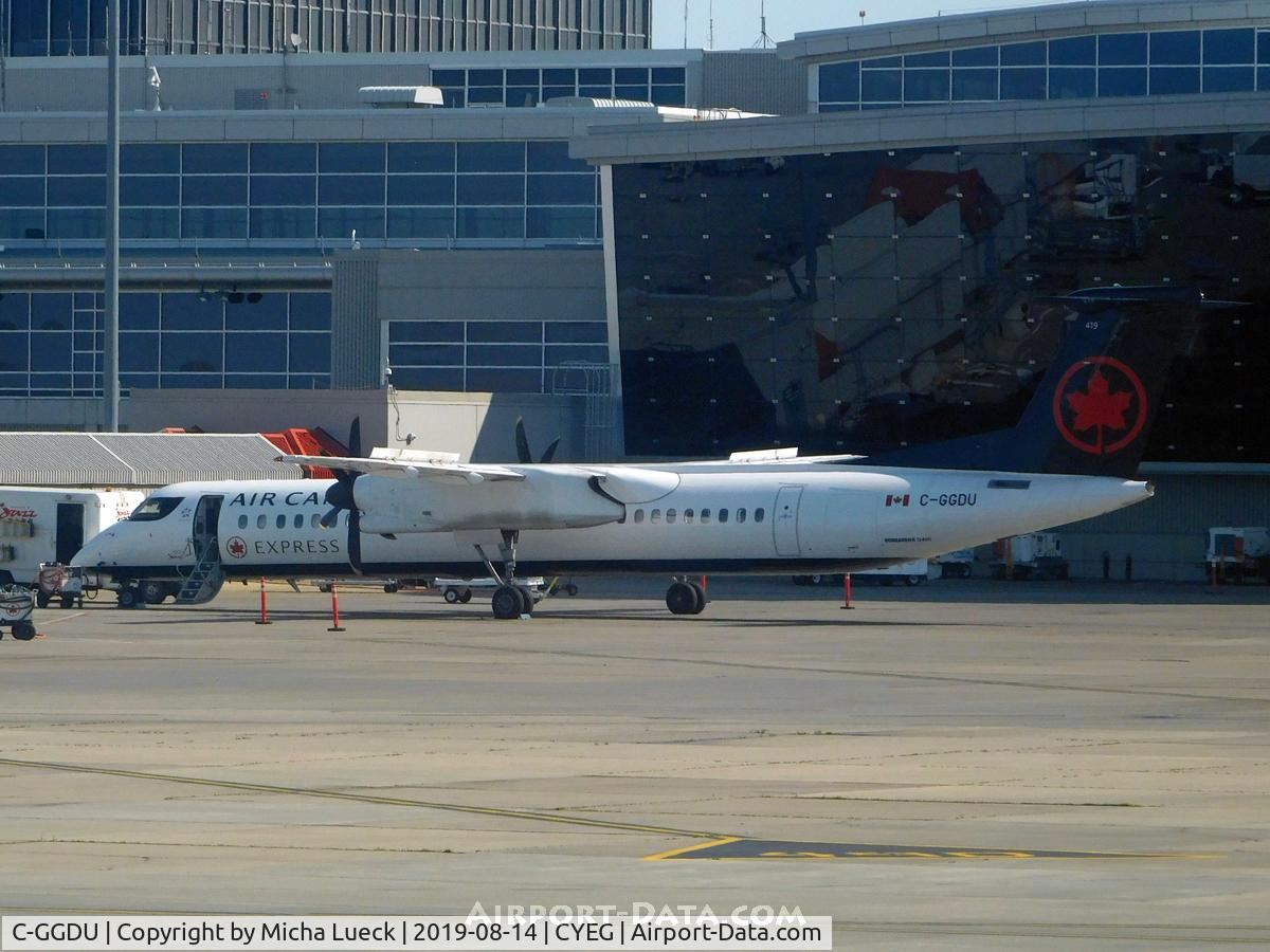 C-GGDU, 2012 De Havilland Canada DHC-8-402 Dash 8 C/N 4435, At Edmonton