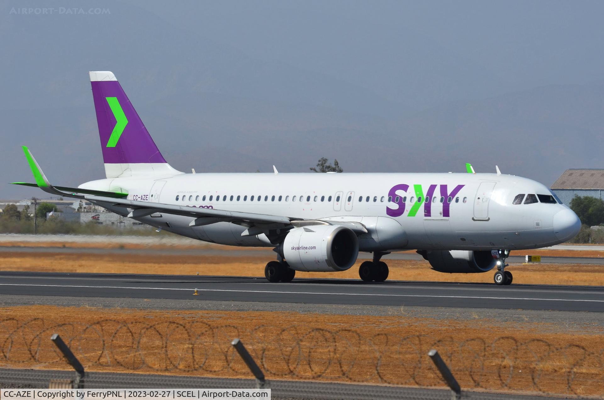 CC-AZE, 2018 Airbus A320-251N C/N 8521, Departure of Sky A320N