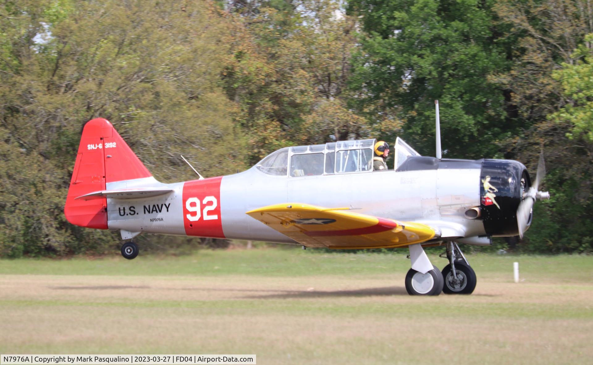 N7976A, 1959 North American AT-6F Texan C/N 121-43192, North American AT-6F
