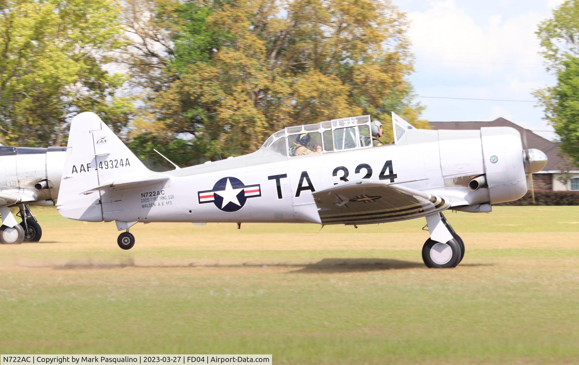 N722AC, North American AT-6G Texan C/N 168-346 (49-3242), North American AT-6G