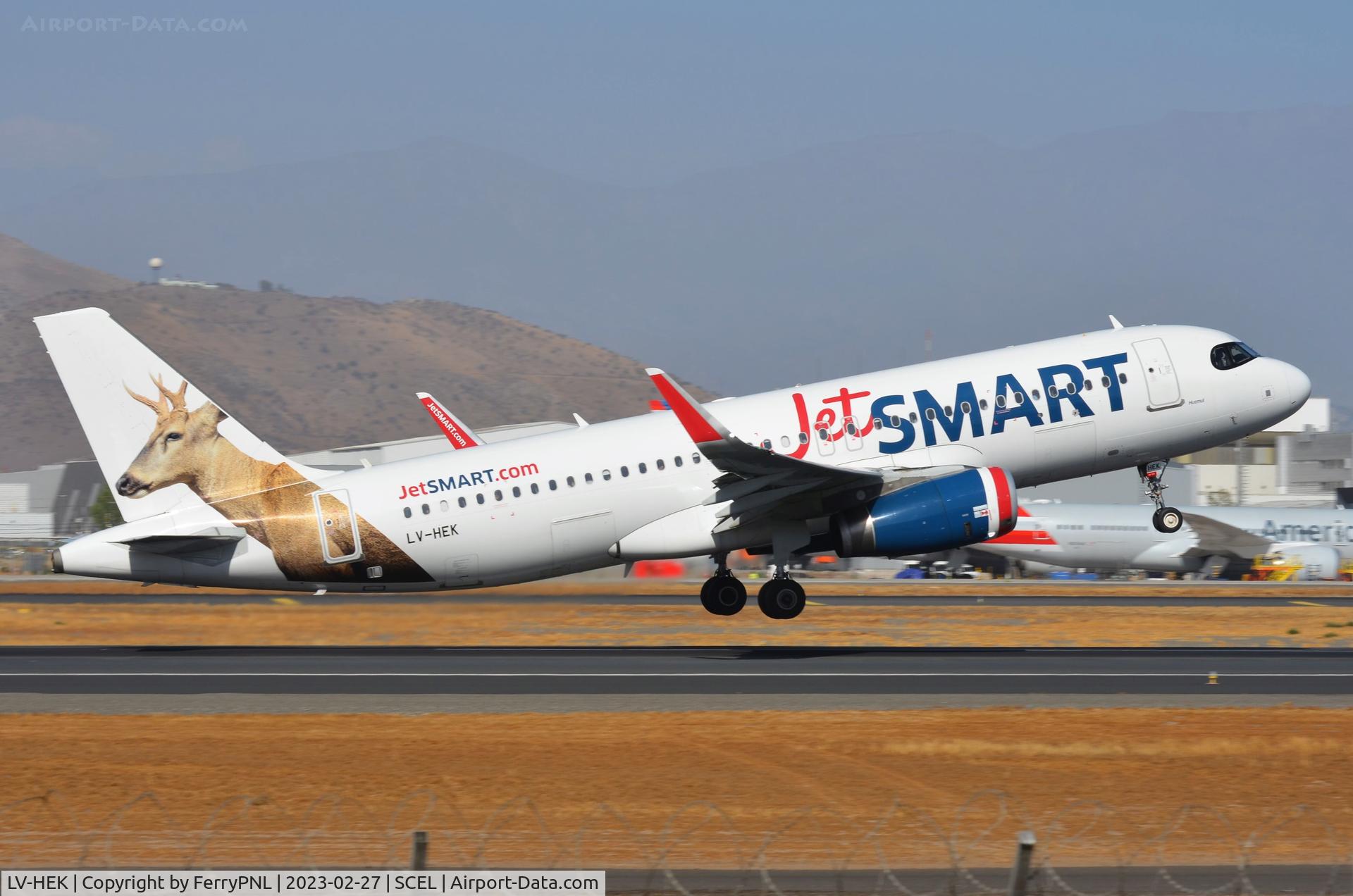 LV-HEK, 2018 Airbus A320-232 C/N 8599, Departure of Deer Huemul  A320