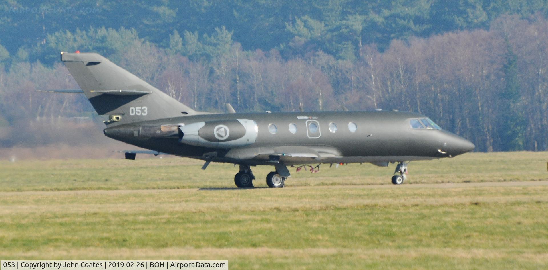 053, 1966 Dassault Falcon (Mystere) 20ECM C/N 053, At Cobham Avn.