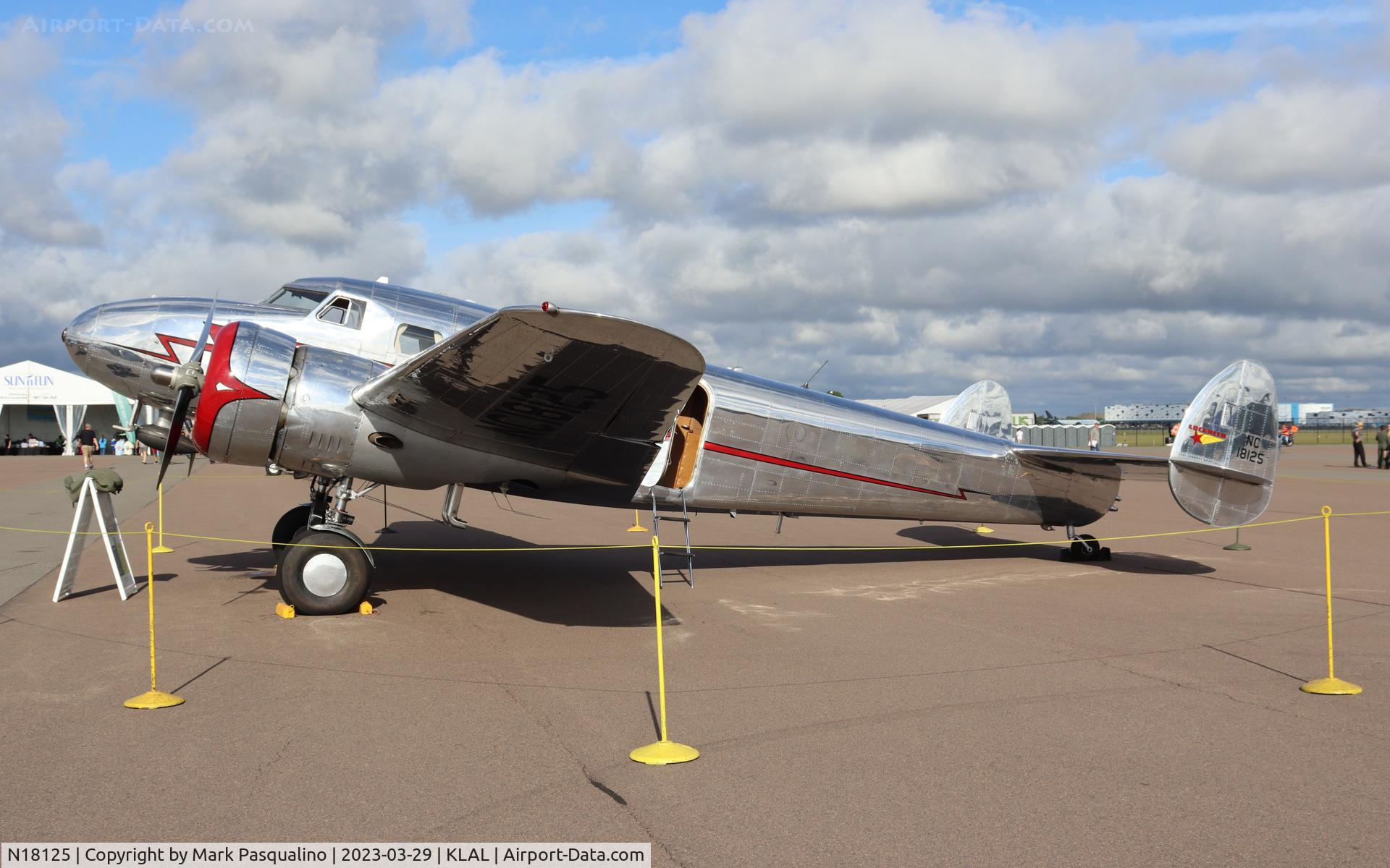 N18125, 1937 Lockheed 12A Electra Junior C/N 1222, Lockheed 12A