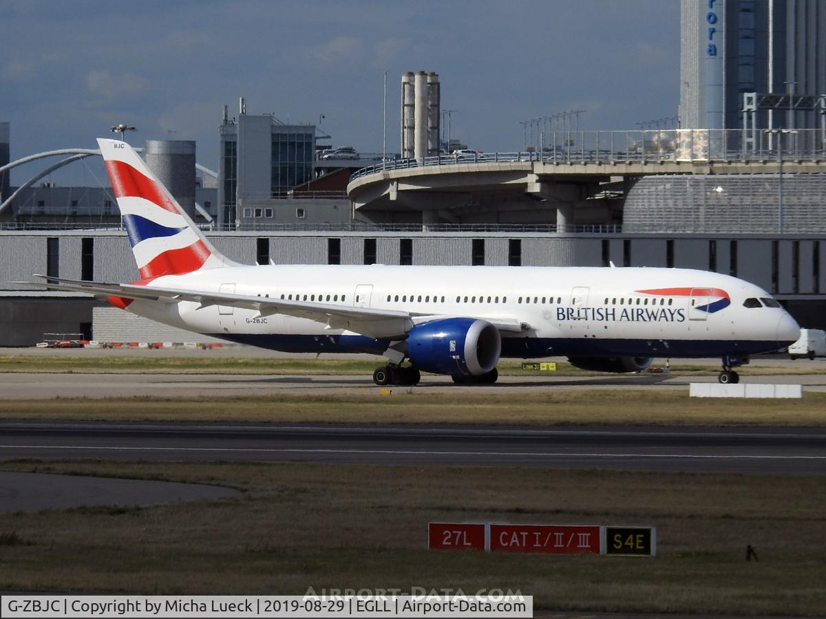 G-ZBJC, 2013 Boeing 787-8 Dreamliner C/N 38611, At Heathrow