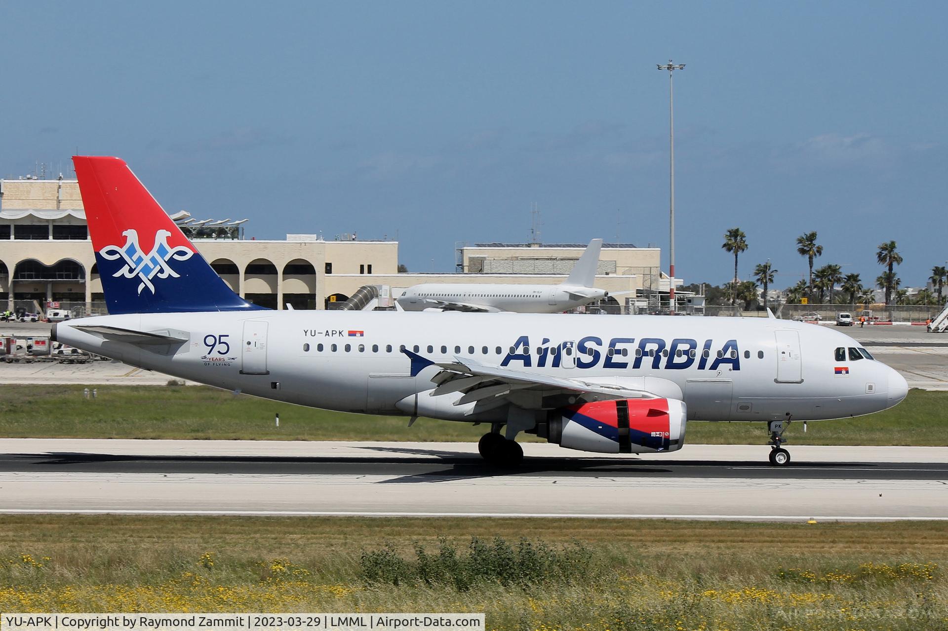 YU-APK, 2003 Airbus A319-132 C/N 2032, A319 YU-APK Air Serbia