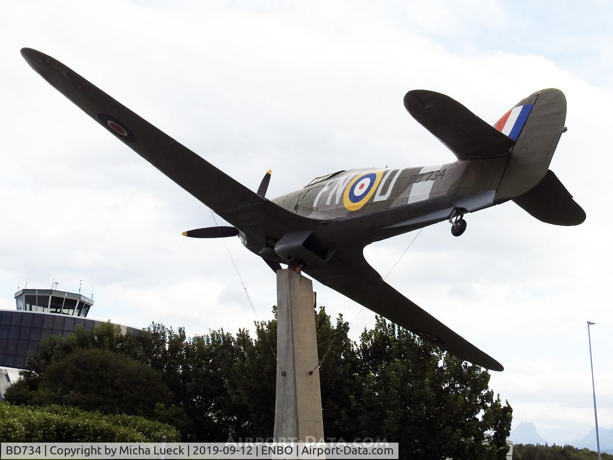 BD734, Hawker Hurricane Mk. IIB (replica) C/N 0000, At the National Norwegian Aviation Museum